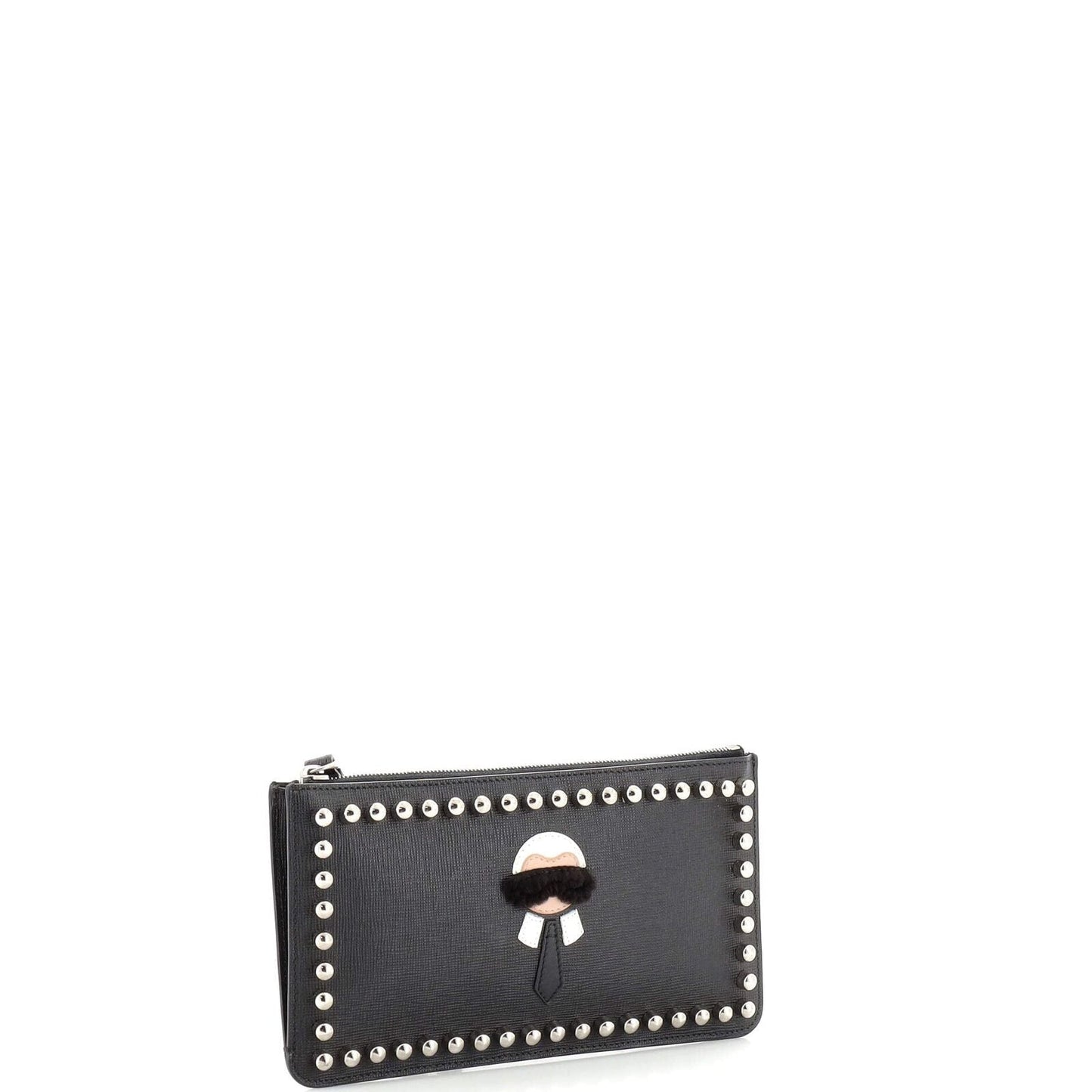 Fendi Karlito Clutch Bag Leather