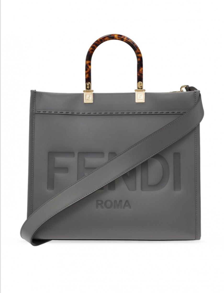 Fendi King Shopper Tote Bag Leather Vitello Medium