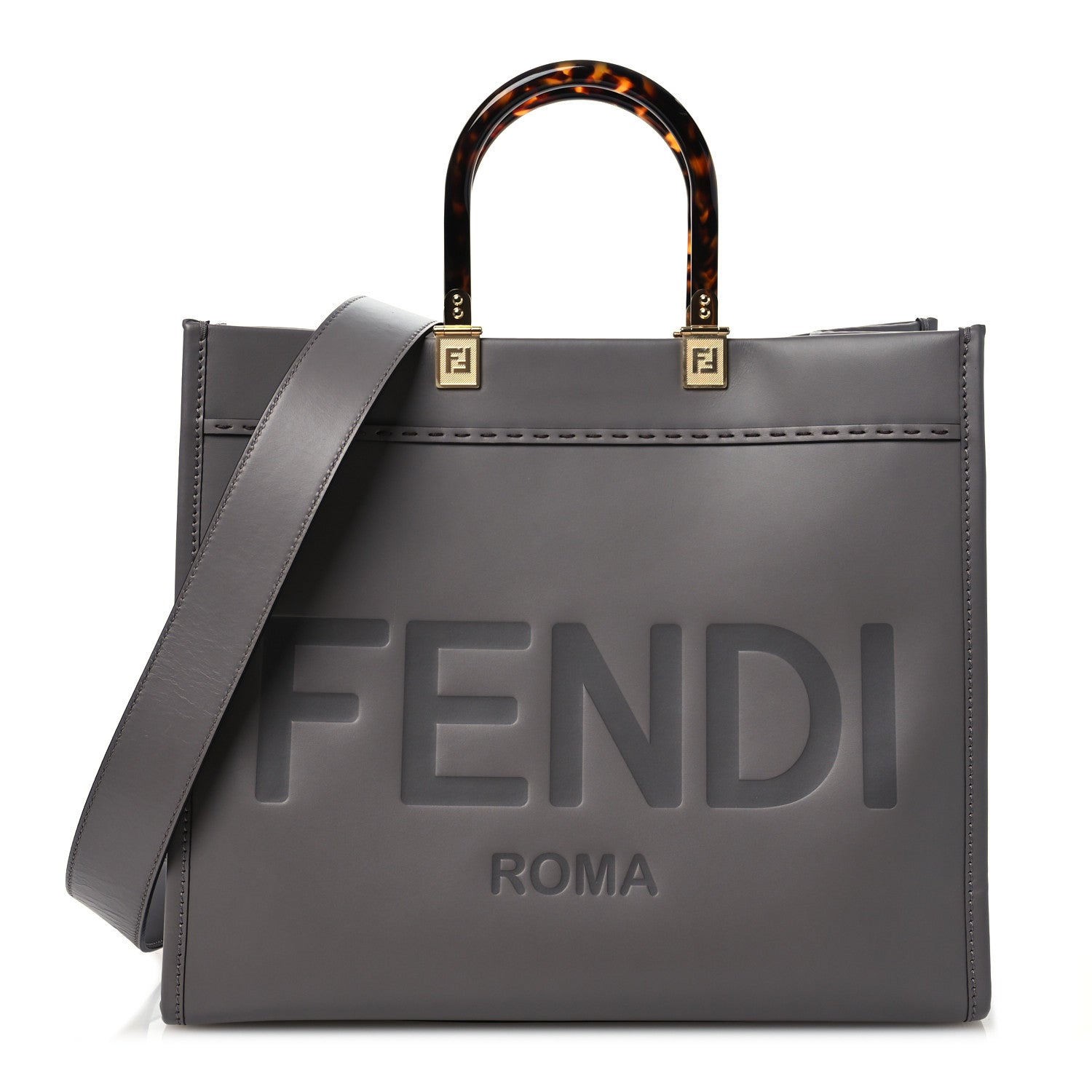 Fendi King Shopper Tote Bag Leather Vitello Medium