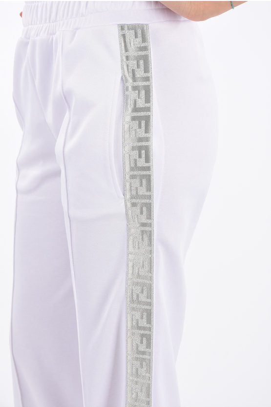 Fendi Wide Leg Joggers With Side Band Handbag Travel Bag