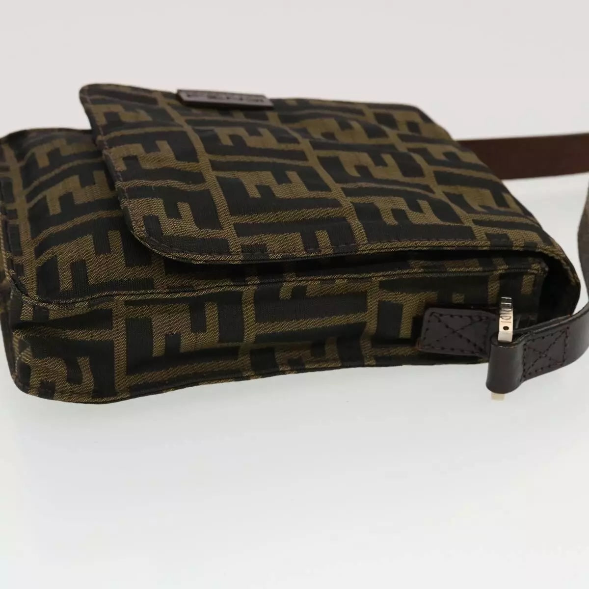 Fendi Ff Zucca Bag Canvas Mini Messenger Bag