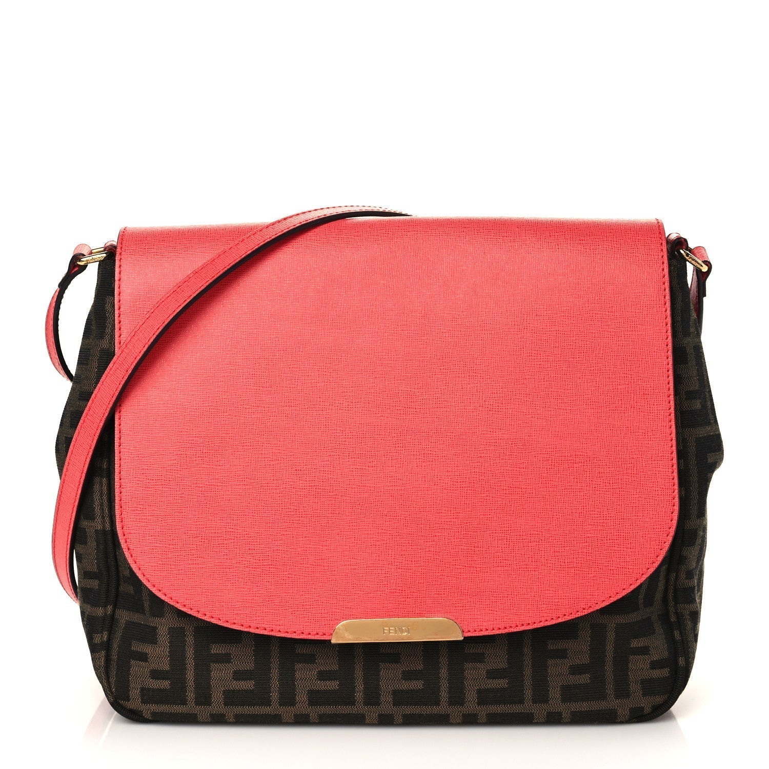Fendi Zucca Elite Bag Vitello Crossbody Bag