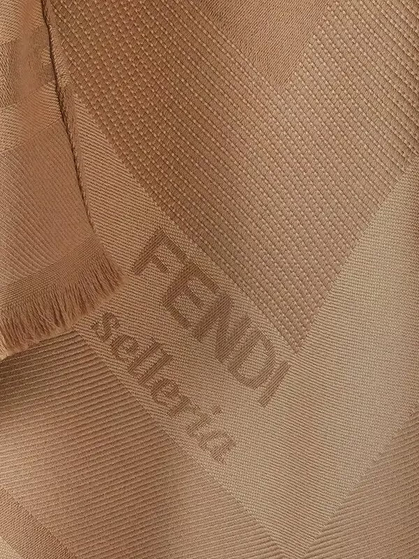 Fendi Wool Blend Poncho Handbag Travel Bag
