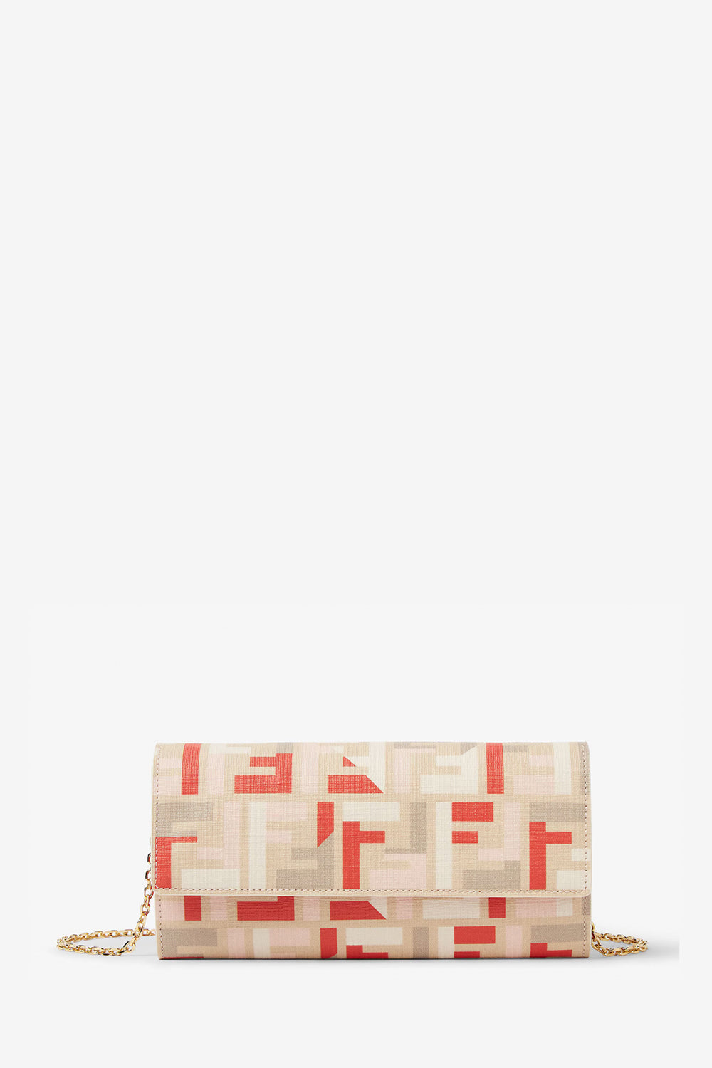 Fendi Shoulder Bag Roma Continental With Pouch With In Multicolor Chain