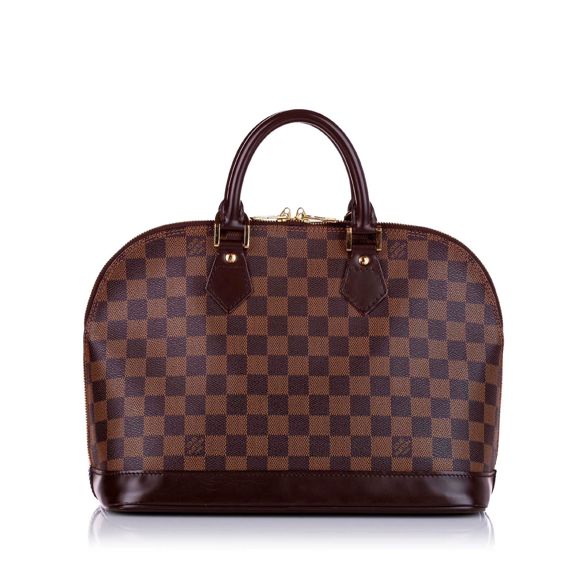 Louis-Vuitton Louis Vuitton Damier Ebene Alma PM Brown