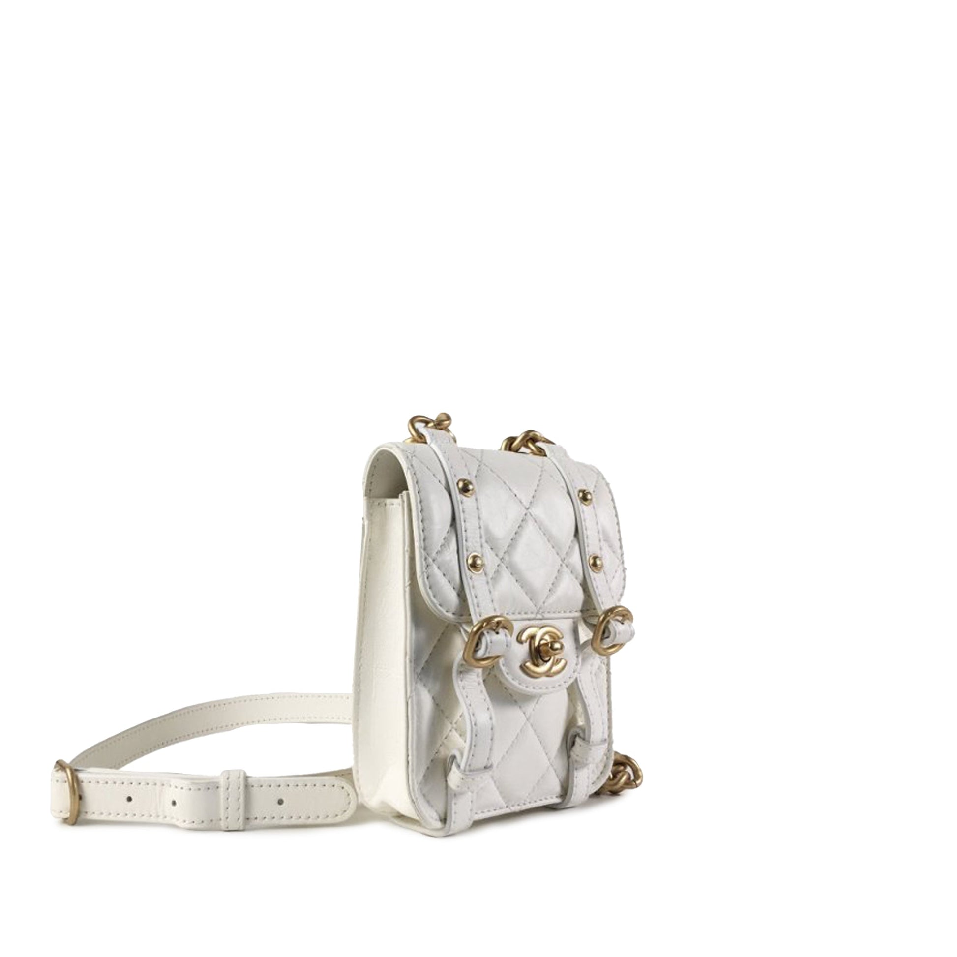 CHANEL Mini Quilted Calfskin City School Flap Satchel