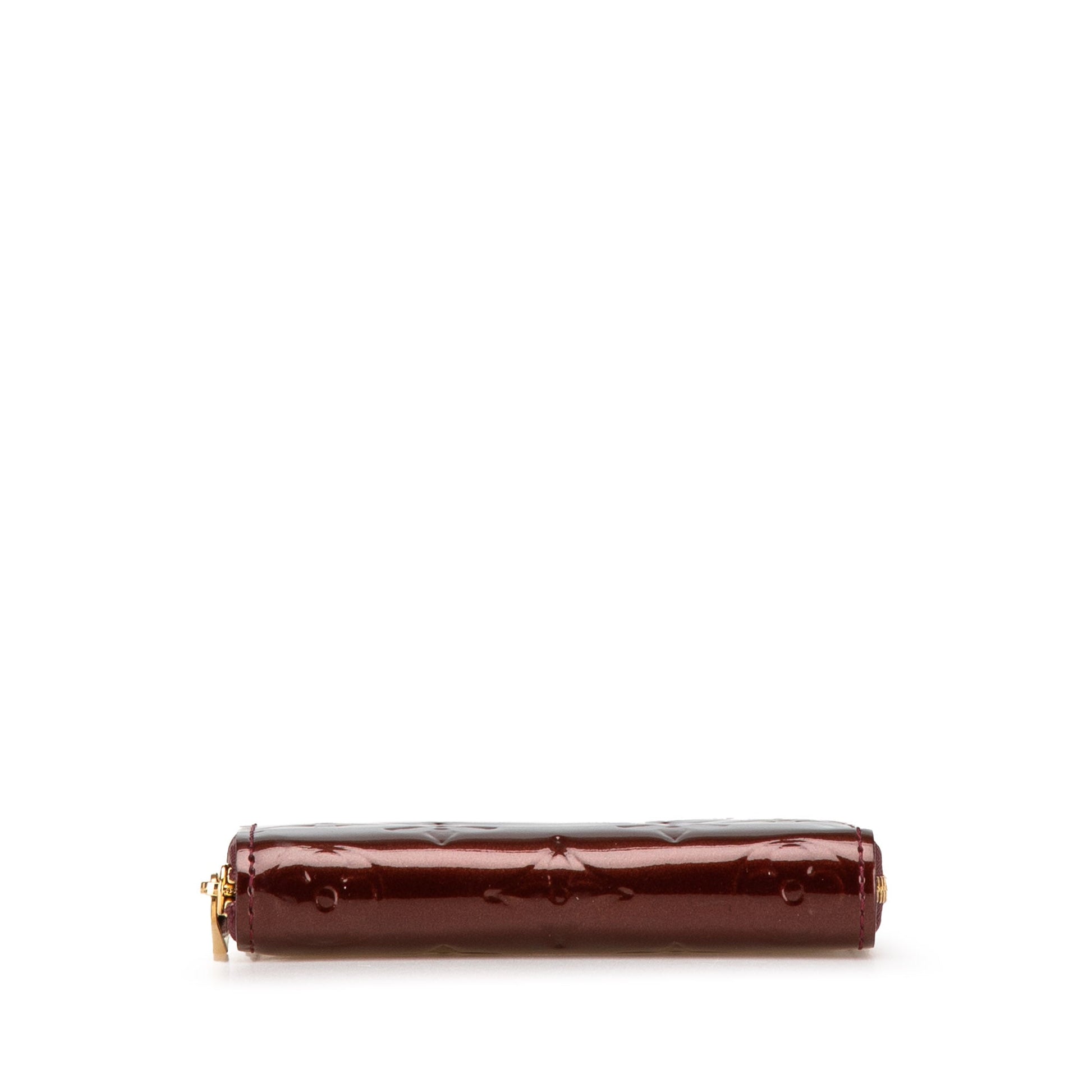 Red Louis Vuitton Monogram Vernis Zippy Coin Purse