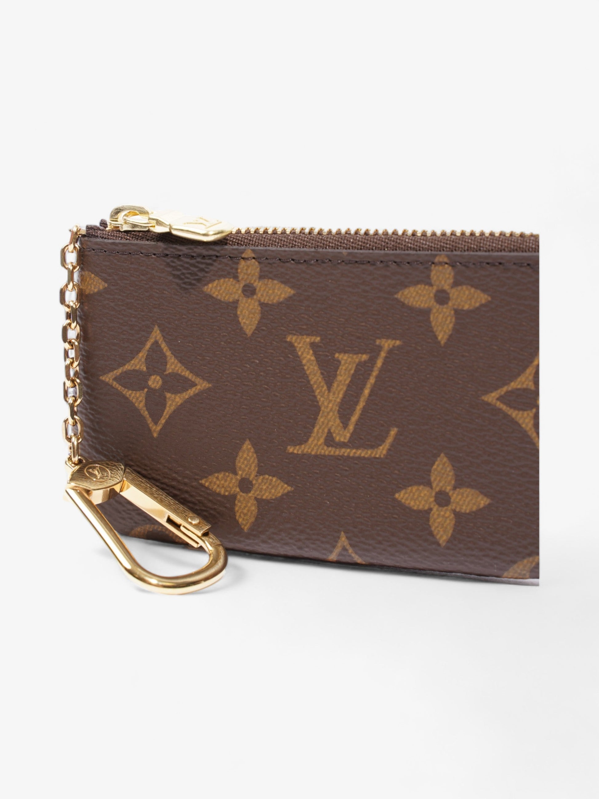 Louis Vuitton Coated Monogram Canvas Coated Canvas Key Pouch Wallet Case