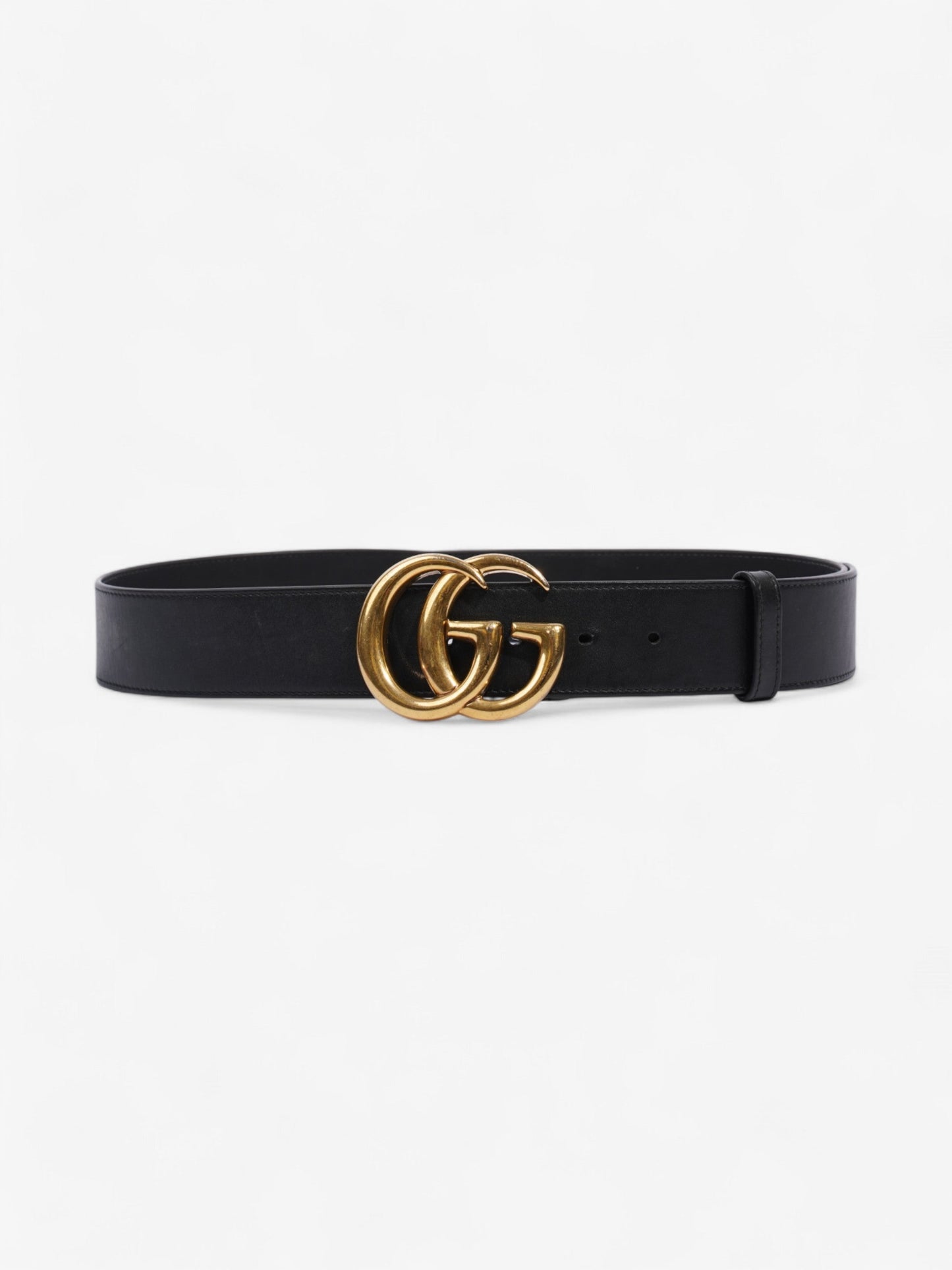 Gucci Marmont Wide Belt Handbag Leather Black Accessory 80Cm 32