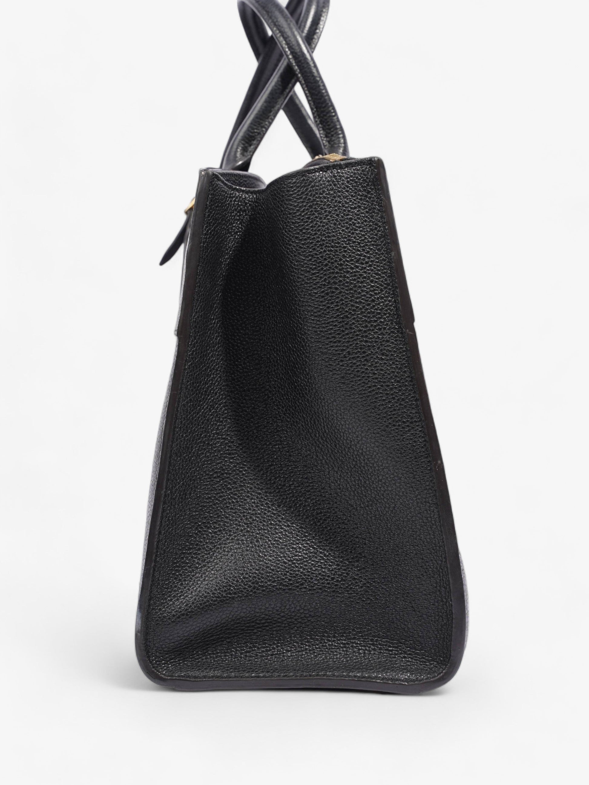 Louis Vuitton City Steamer MM Leather Black Handbag