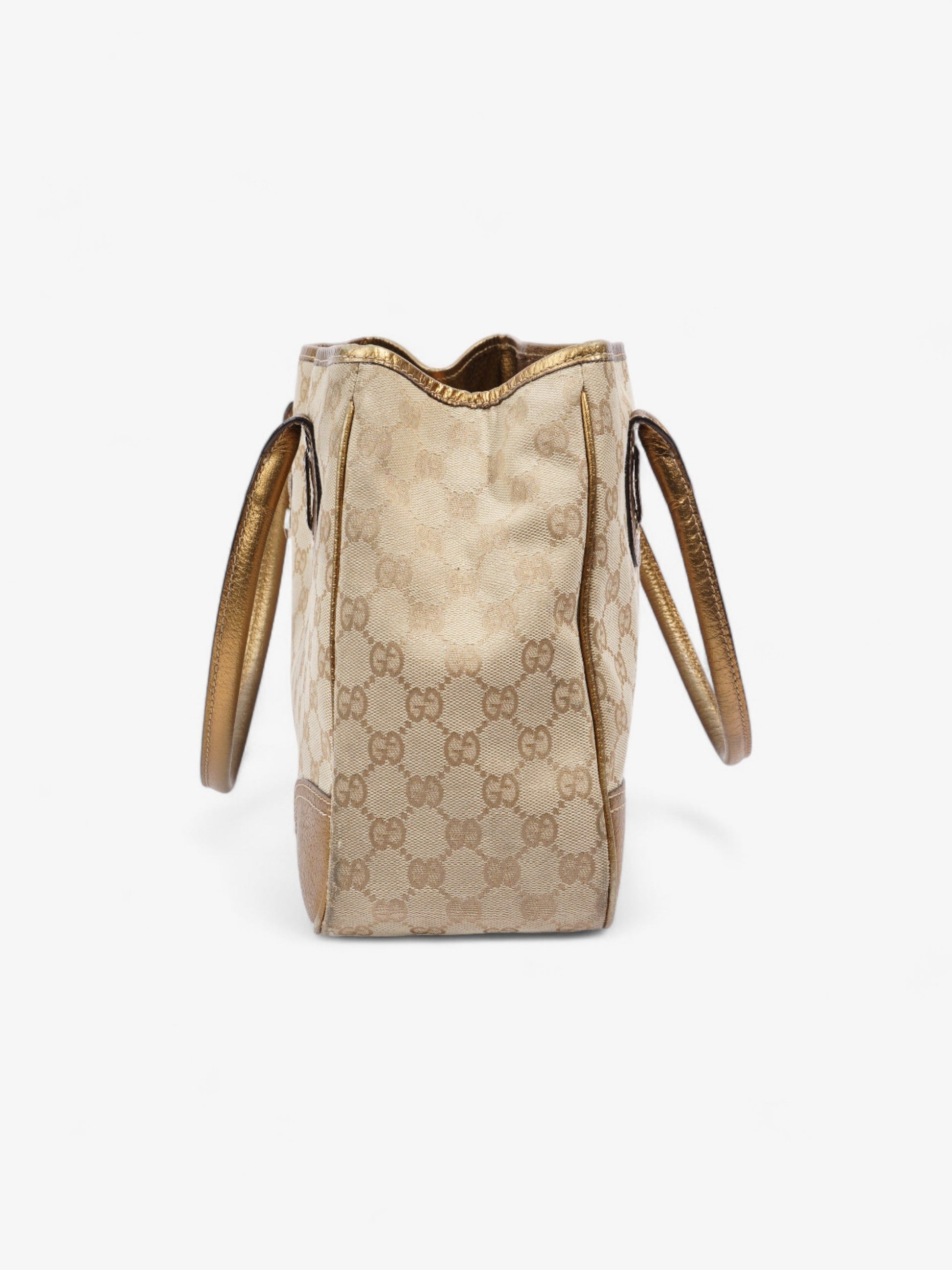 Gucci Princy Tote And Ebony Supreme Medium Canvas Beige Shoulder Bag