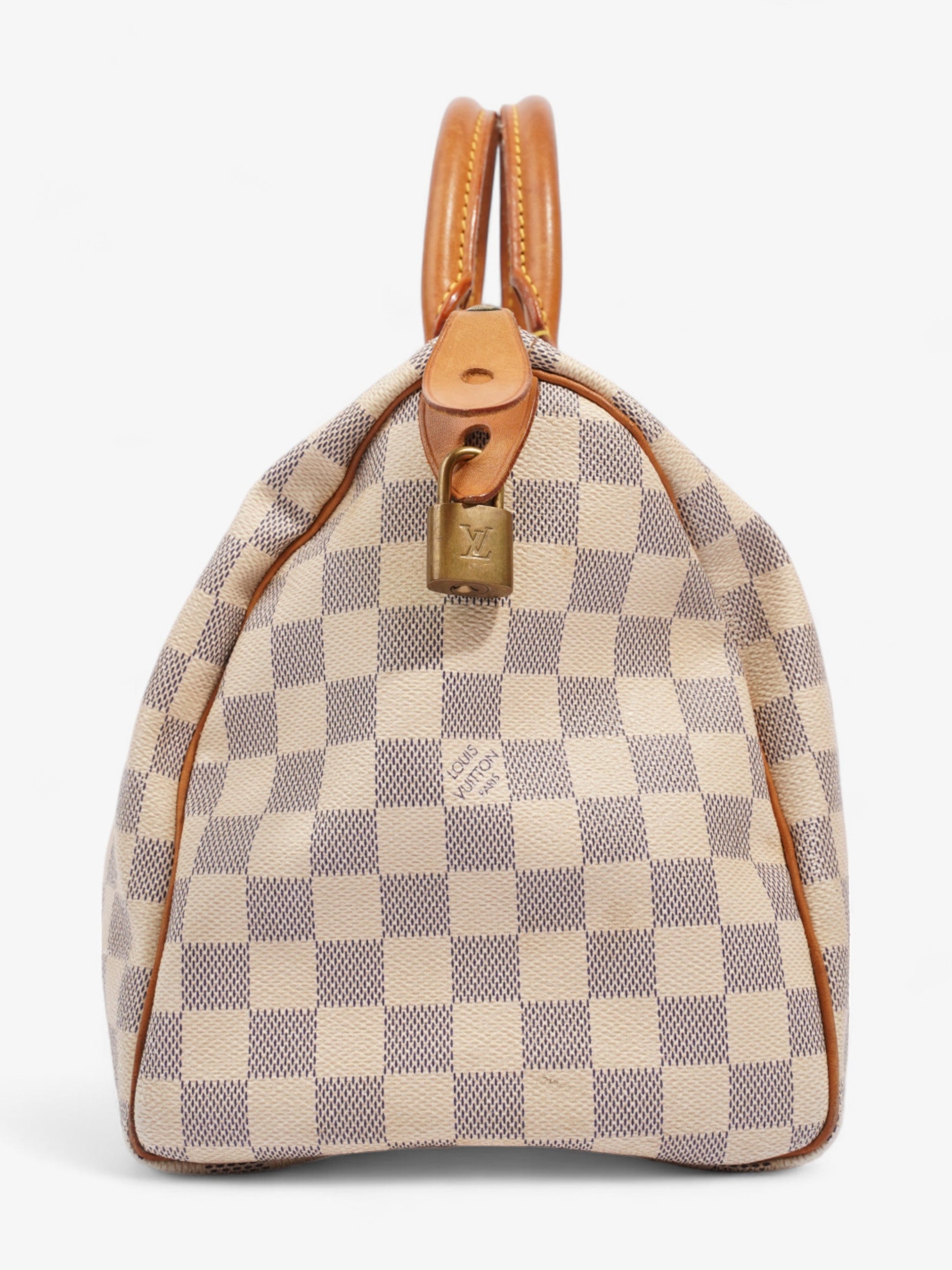 Louis Vuitton Speedy Azur Coated 30 Canvas Coated Canvas Damier Apparel Canvas 33