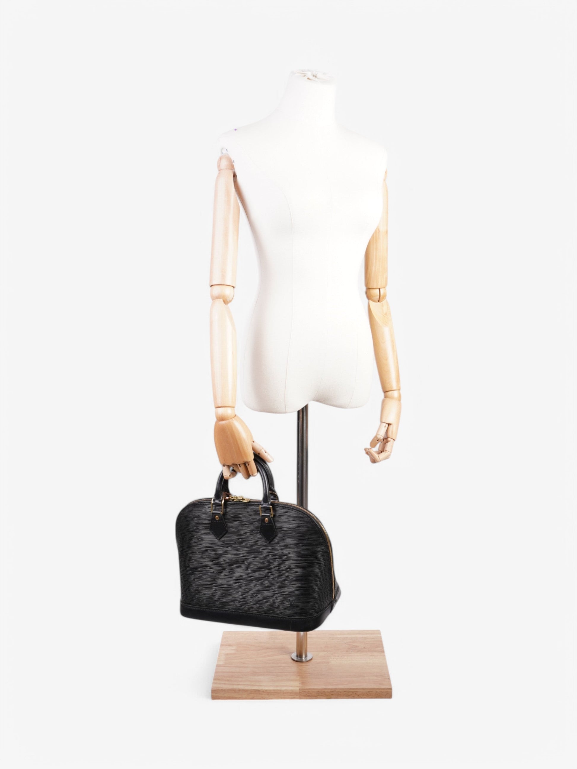 Louis Vuitton Alma PM Epi Leather Black Handbag Pm 7
