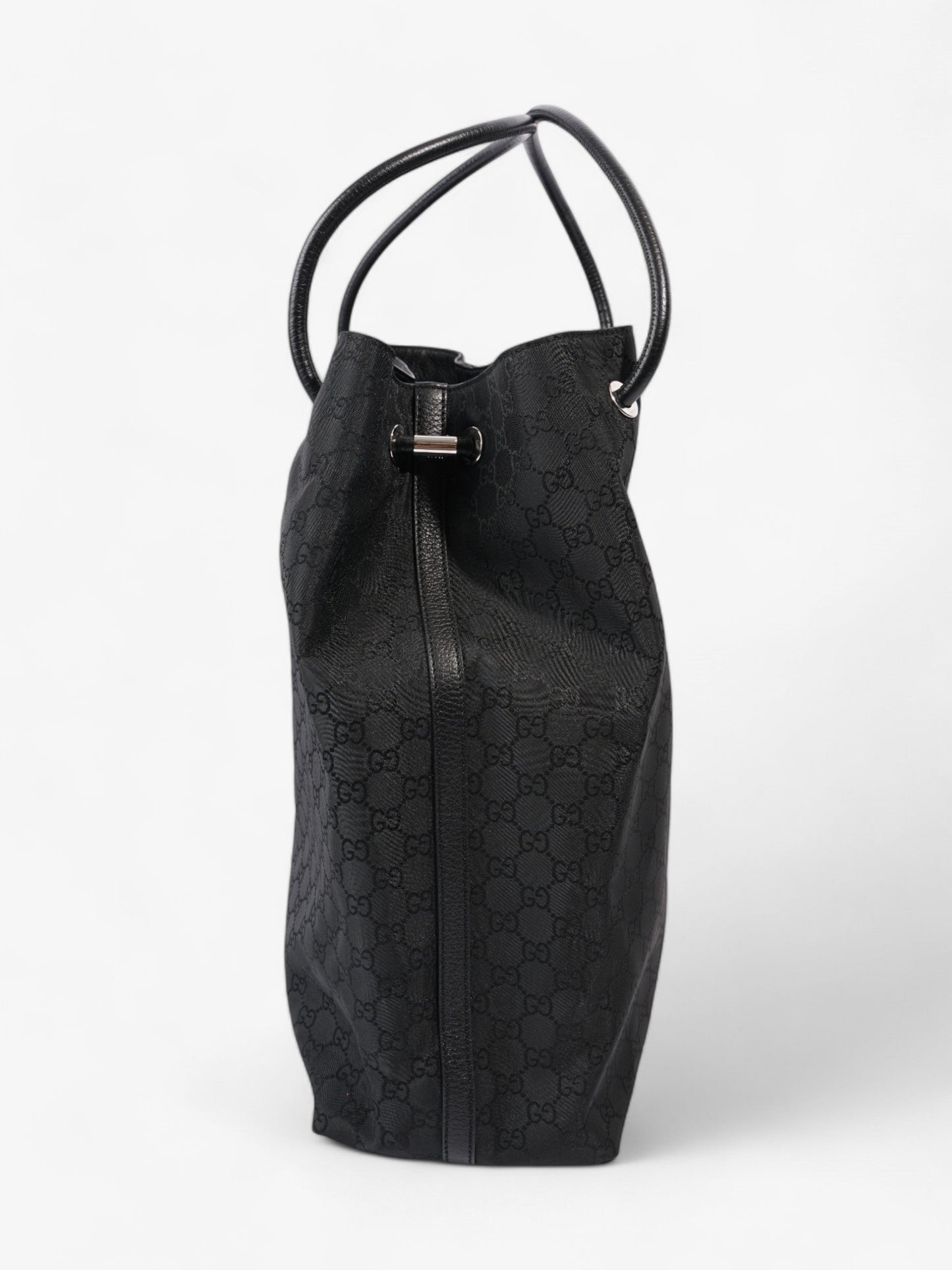 Gucci Gifford Tote Canvas Black Shoulder Bag