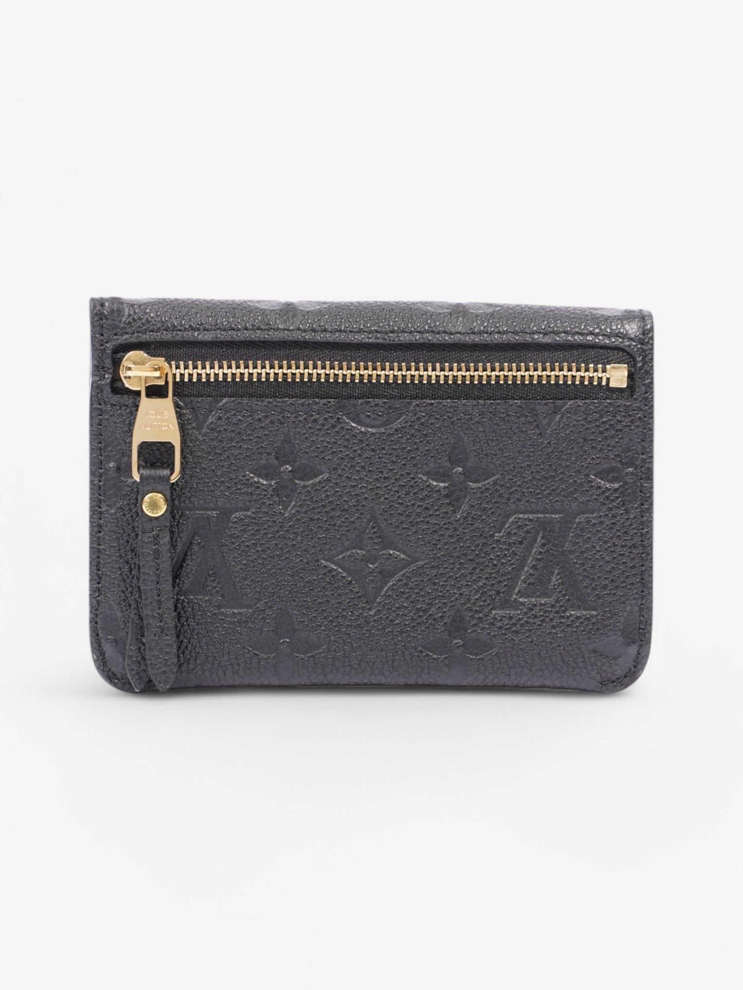 Louis Vuitton Coin Purse Leather Black Key Chain