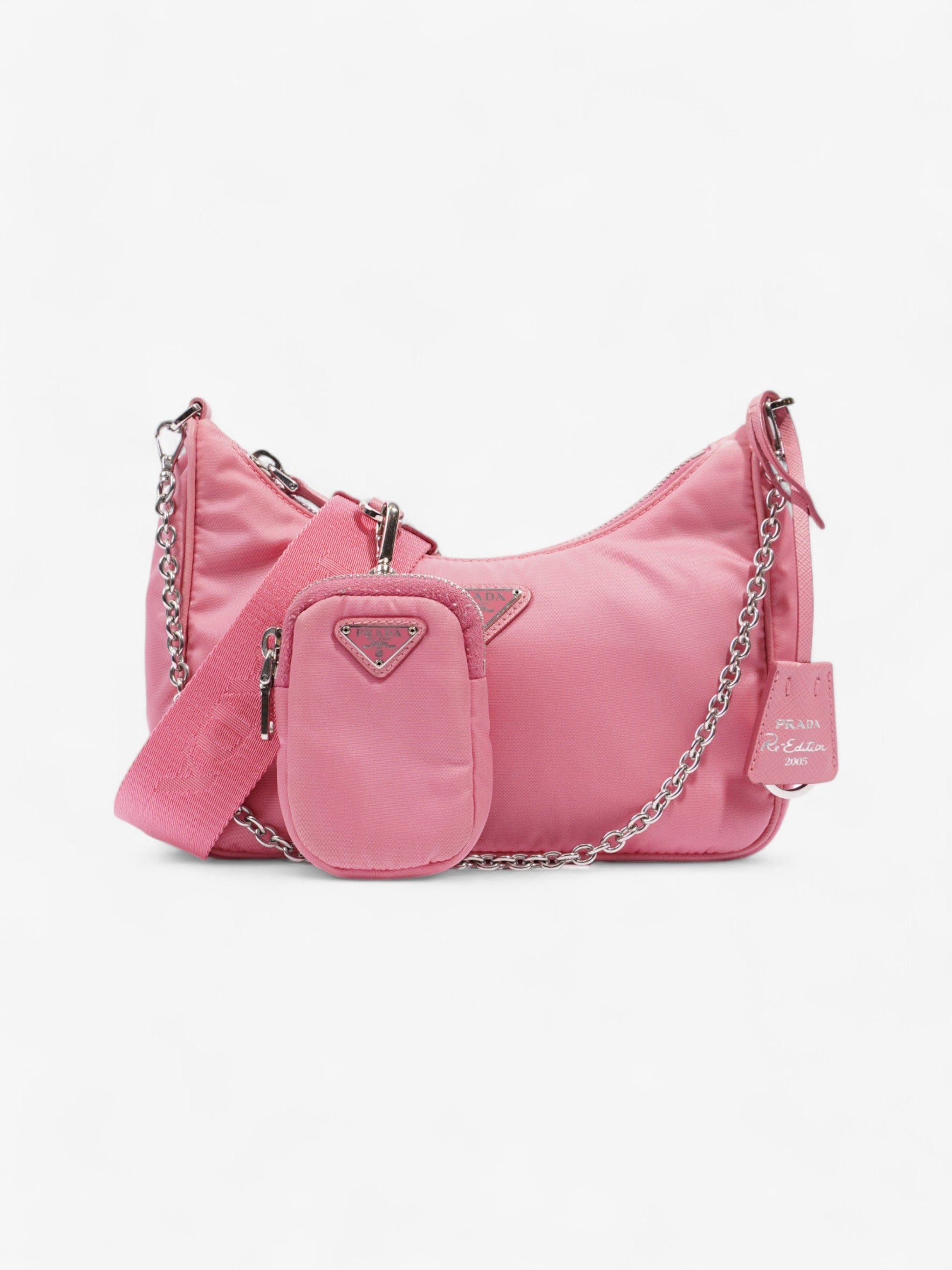 Prada Re Edition Crossbody Bag Nylon Pink