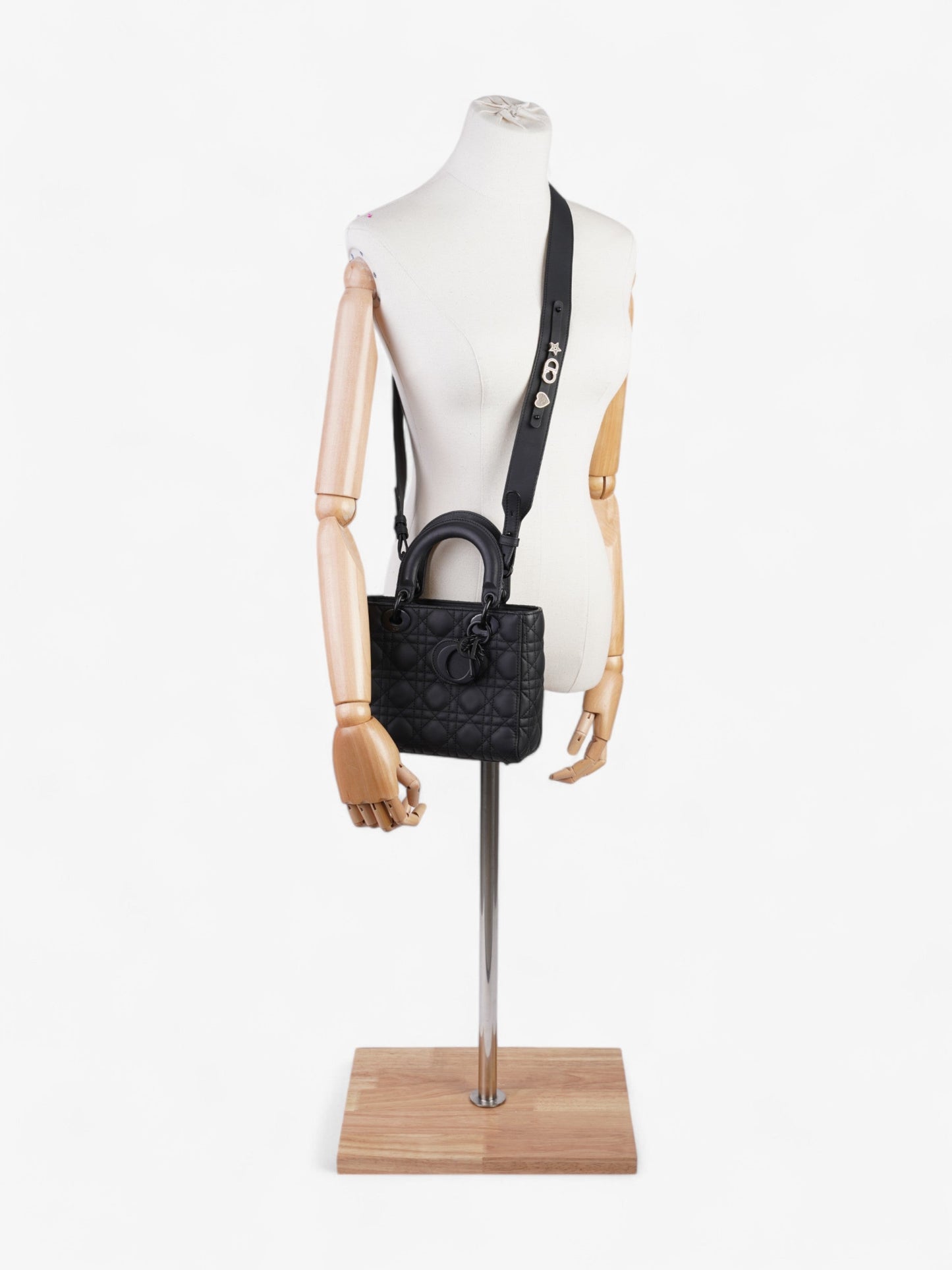 Dior Christian Lady Myabc Bag Ultramatte Calfskin Leather Black Small Shoulder Bag