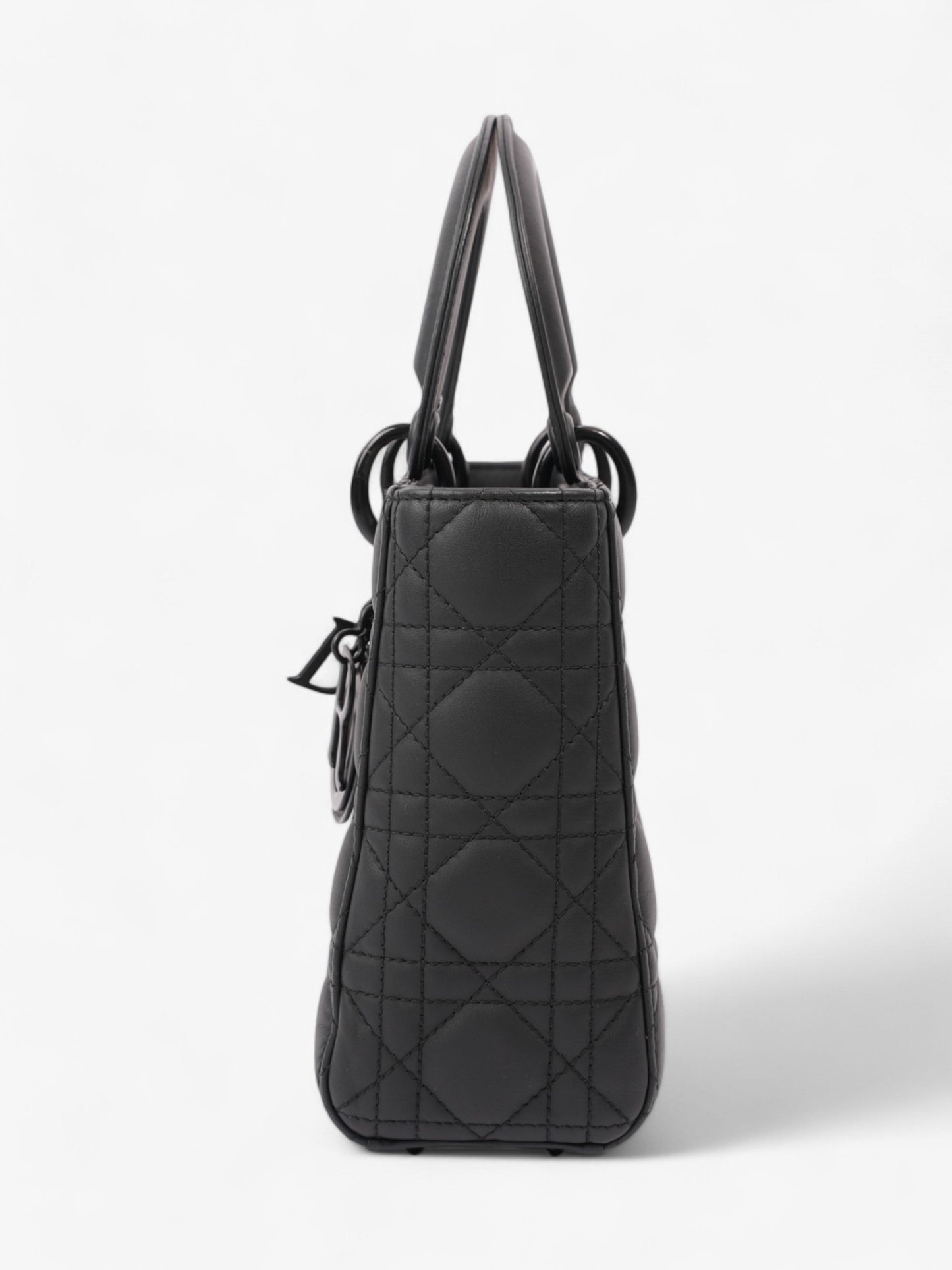 Dior Christian Lady Myabc Bag Ultramatte Calfskin Leather Black Small Shoulder Bag