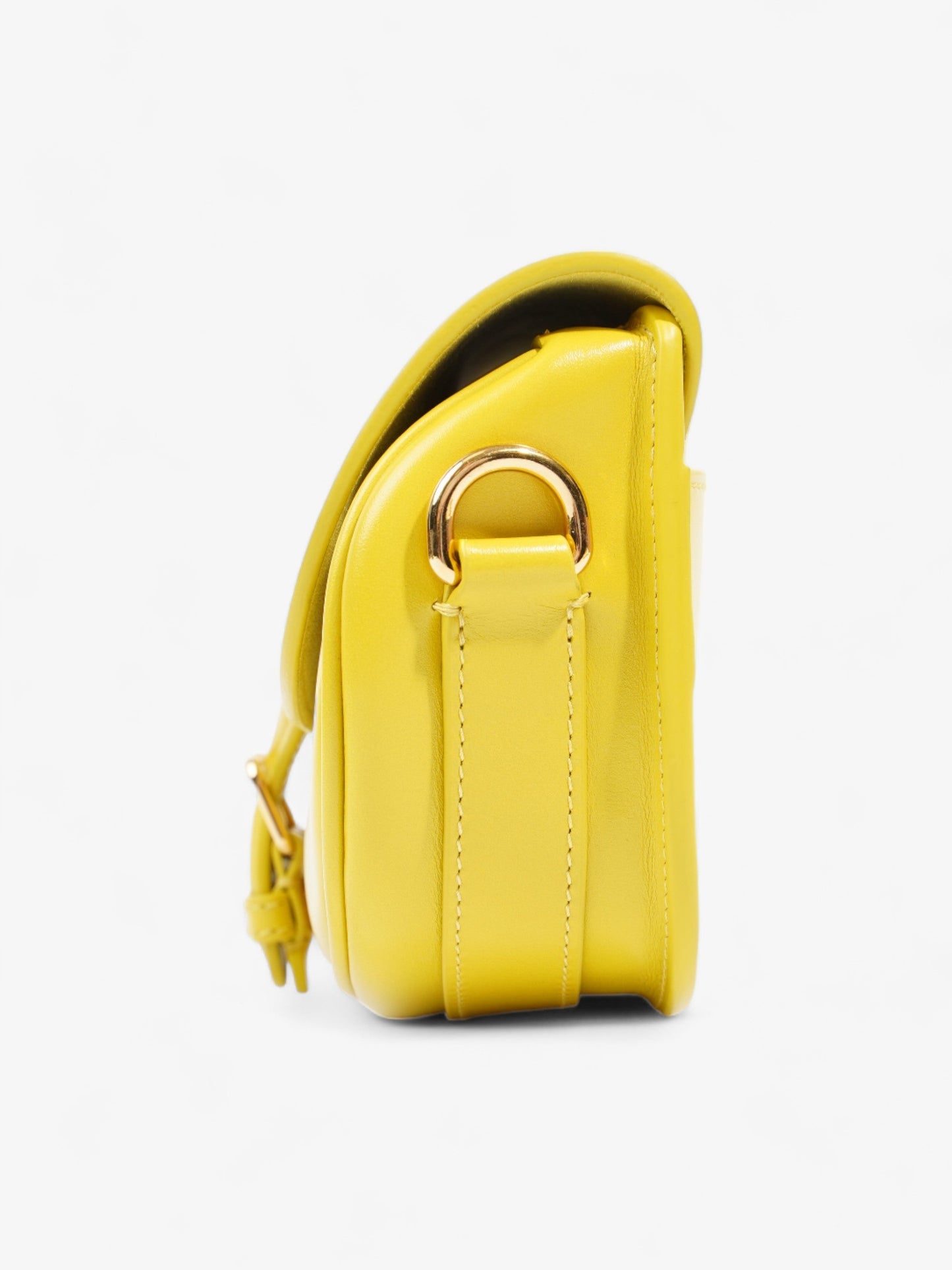 Dior Christian Bobby East West Calfskin Shoulder Bag Leather Yellow