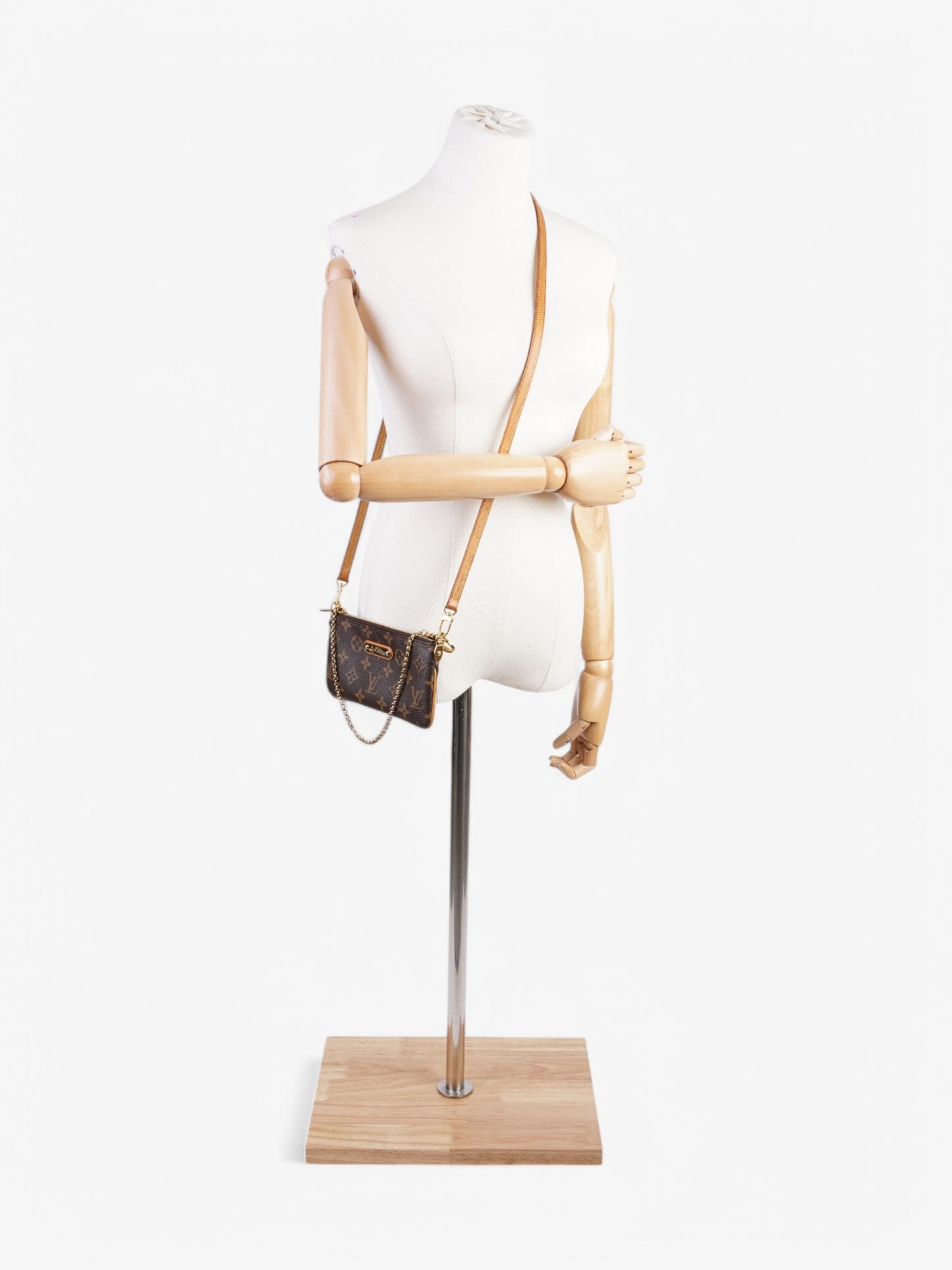 Louis Vuitton Milla Pochette Coated MM Monogram Canvas Coated Canvas Apparel
