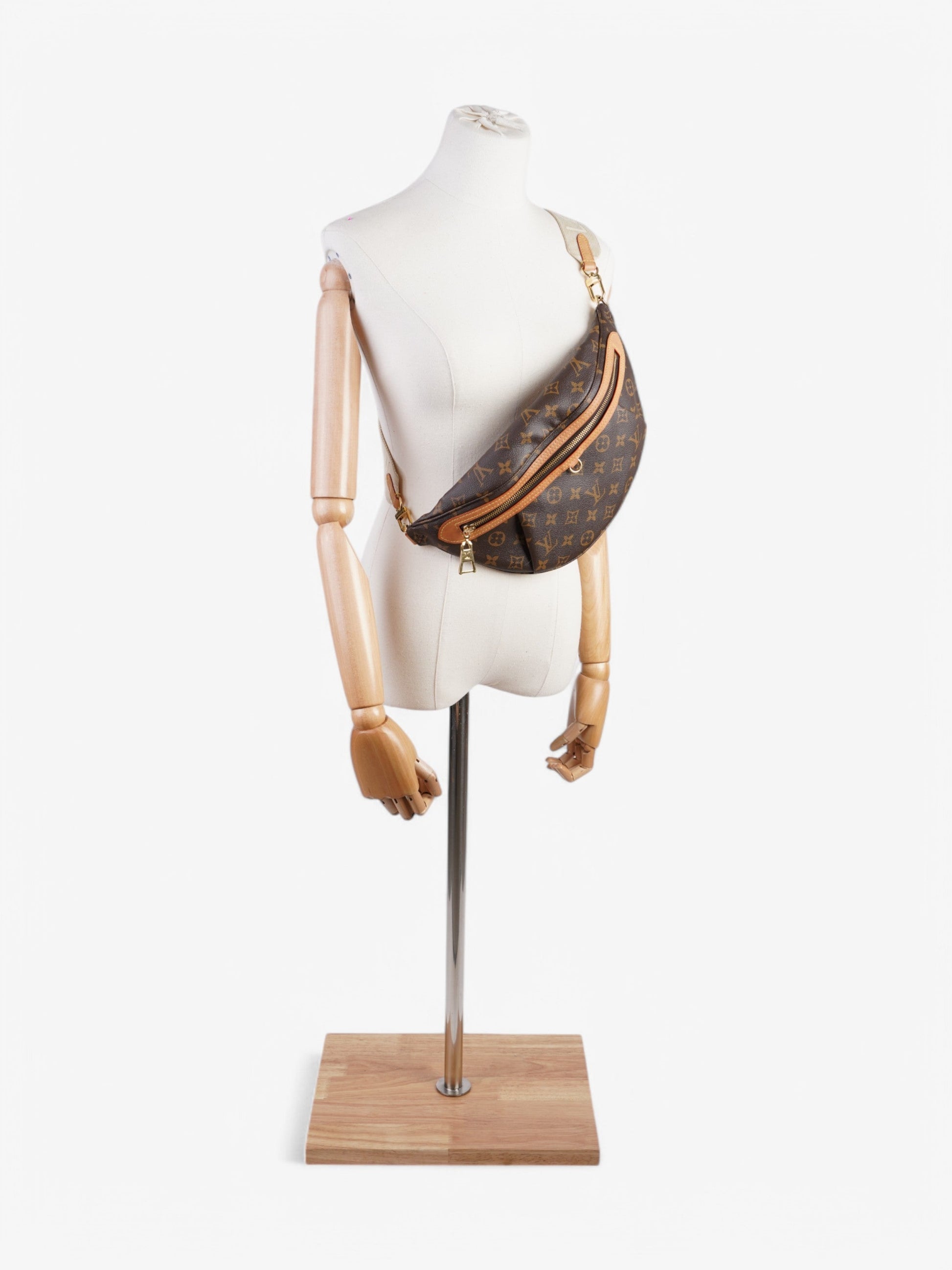 Louis Vuitton High Rise Bumbag Coated Monogram Canvas Coated Canvas Apparel