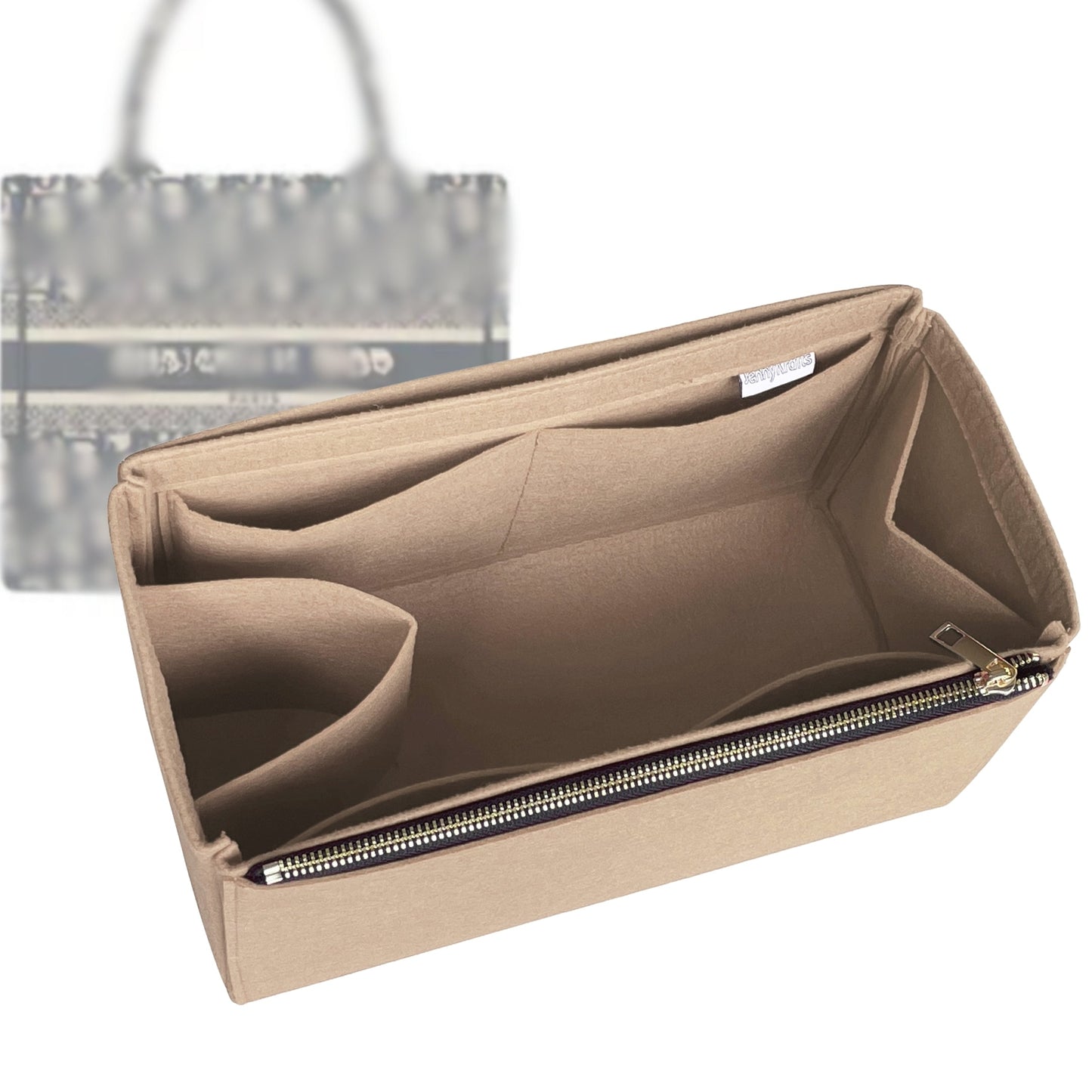 Dior Tote Bag Organizer for Book Tote , Bag Large Zip Zip And Open