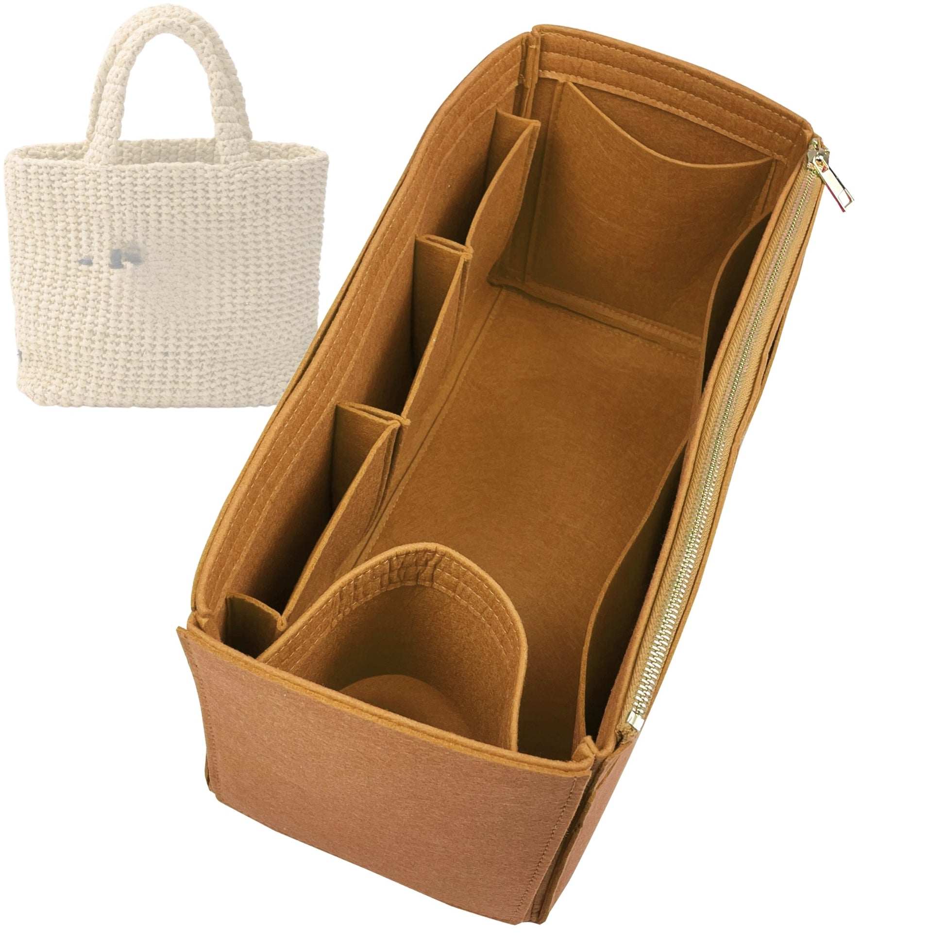 Prada Tote Bag Organizer for Crochet , Bag Insert Small