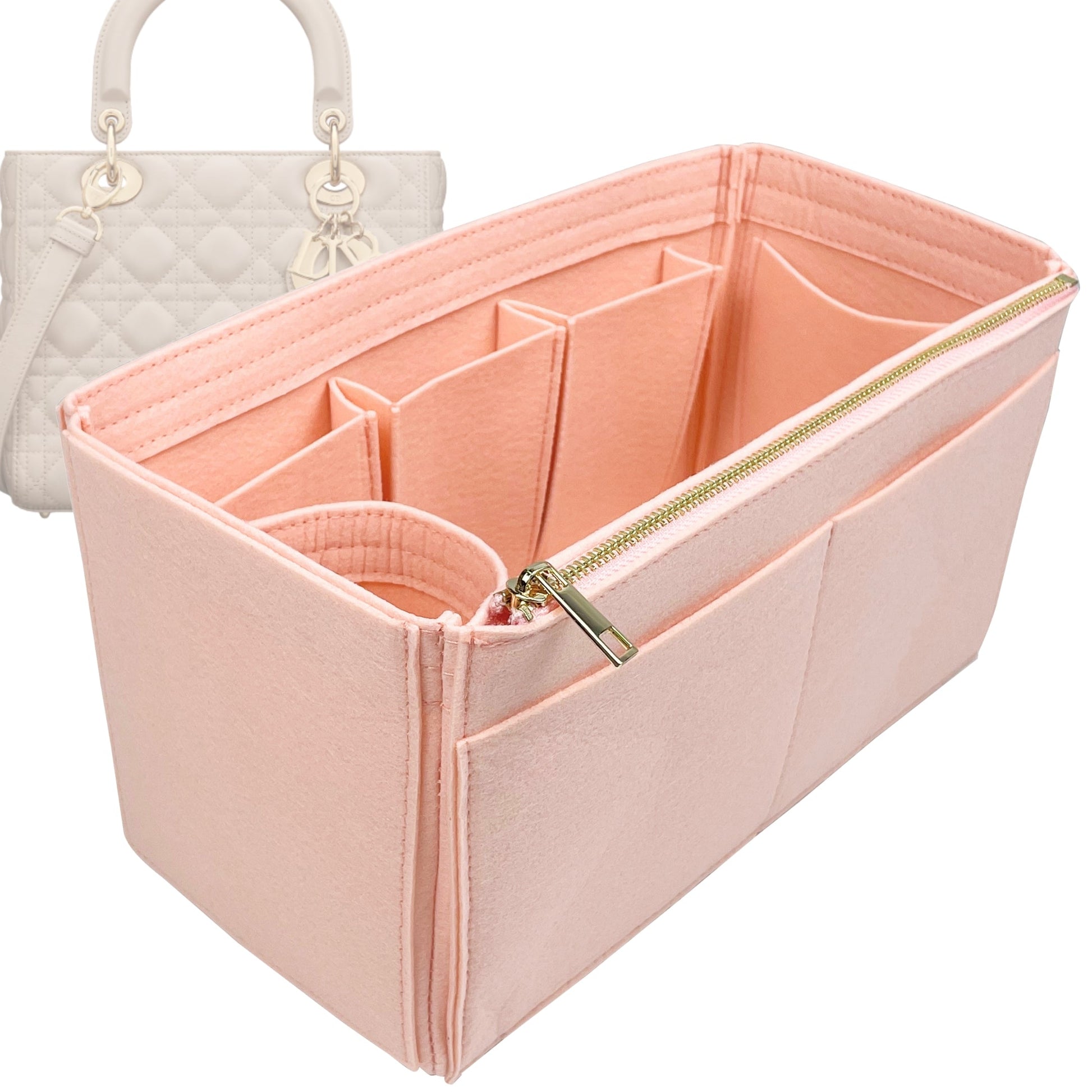 Dior Handbag Organizer for Lady , Bag Insert Felt, Large