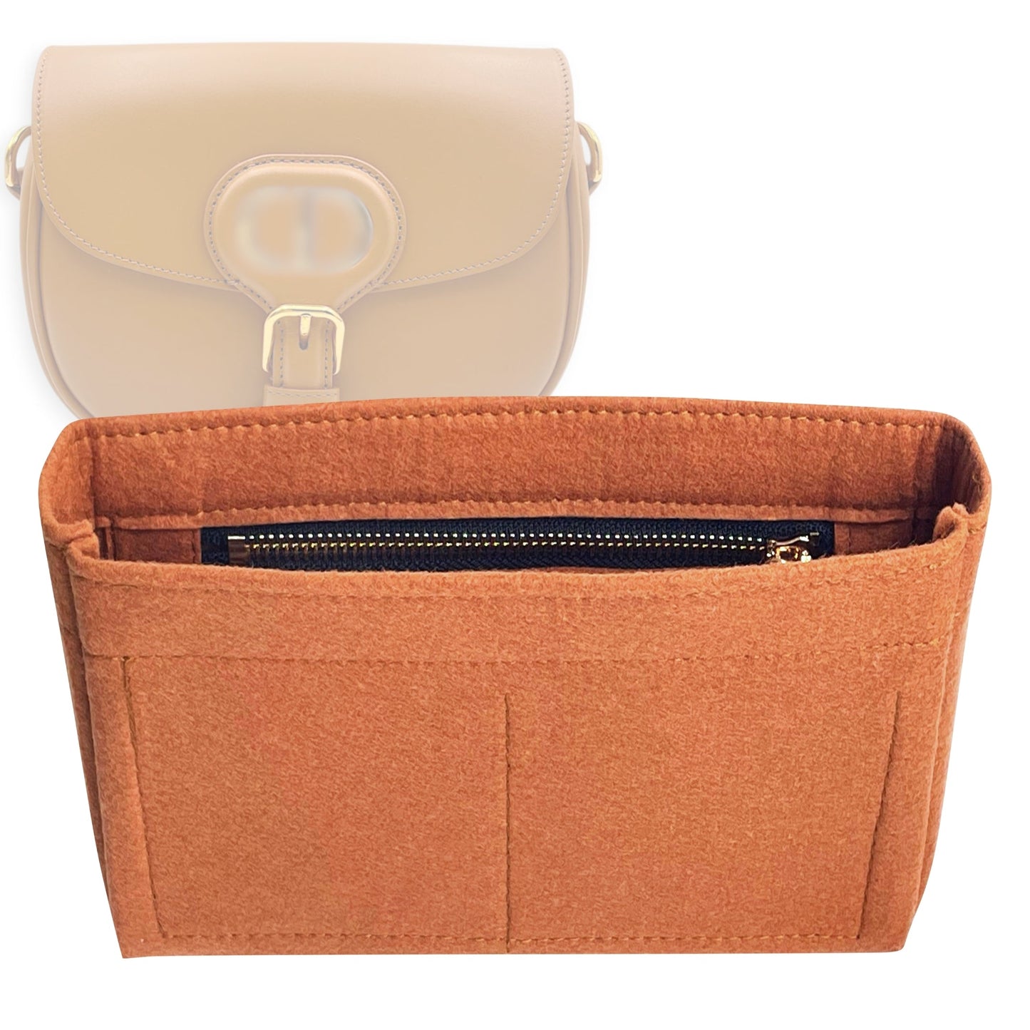 Dior Handbag Organizer for Bobby Bag , Bag Insert Medium Zip
