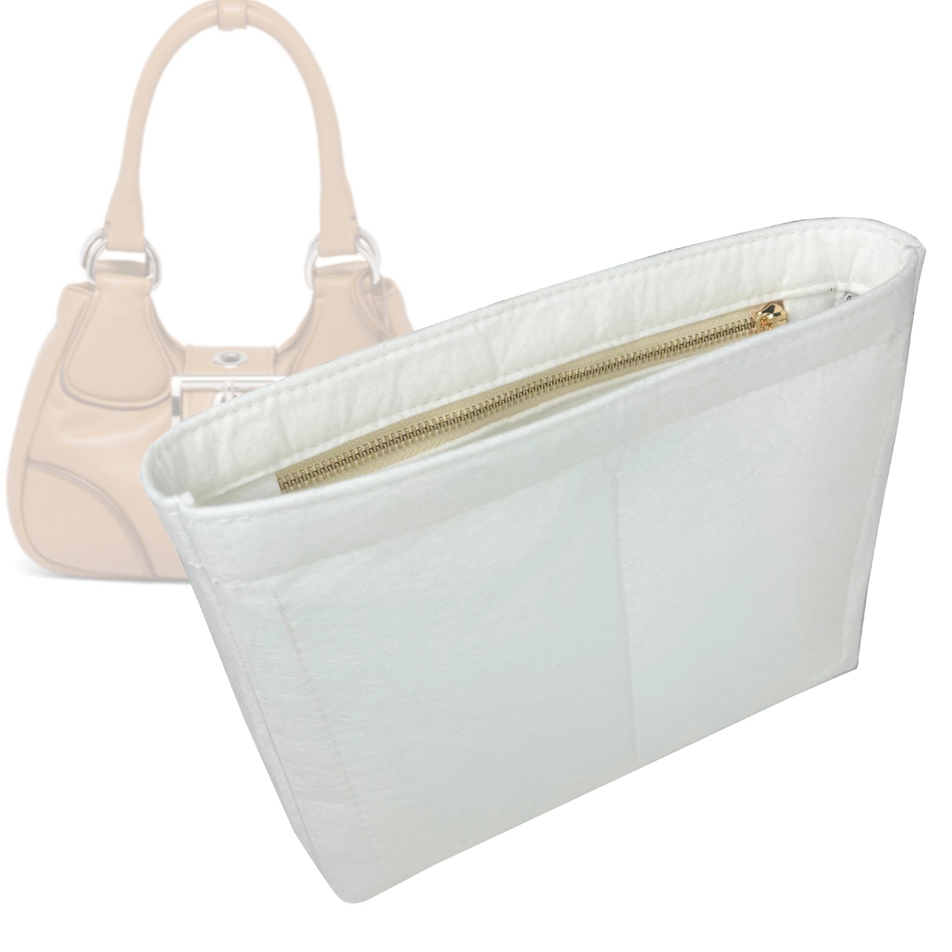 Prada Handbag Organizer for Moon padded nappa- bag, Bag Leather