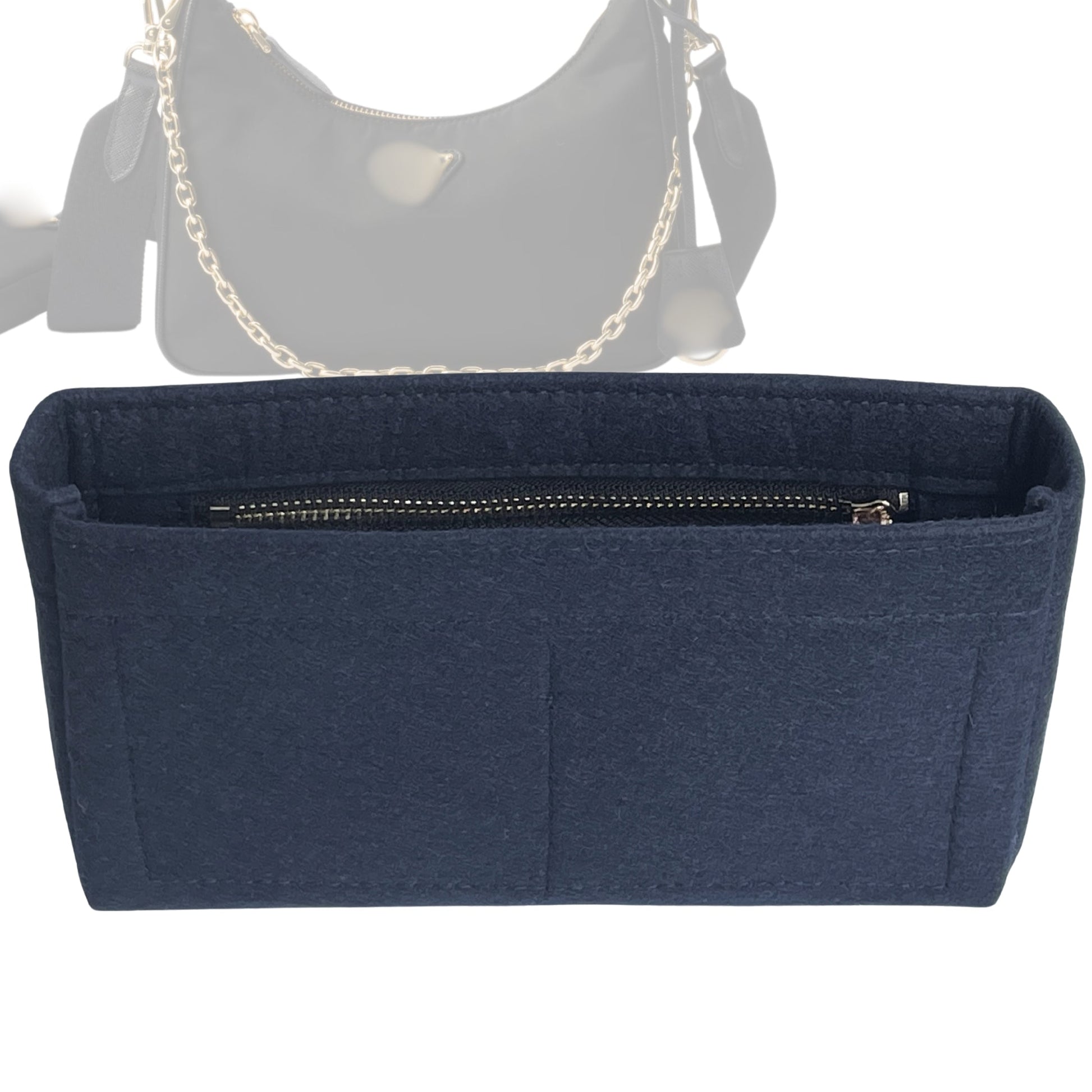 Prada Handbag Organizer for Re-Edition Re- , Bag Insert Nylon Zip