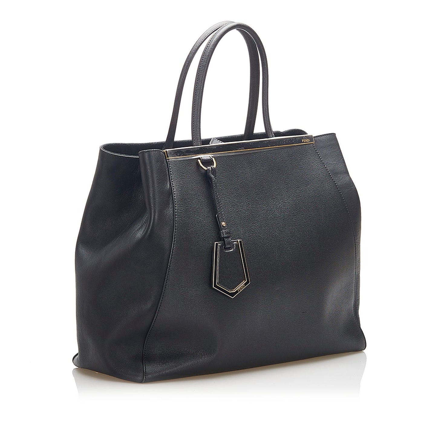 Fendi 2Jours Handbag Shg Leather Satchel Bag