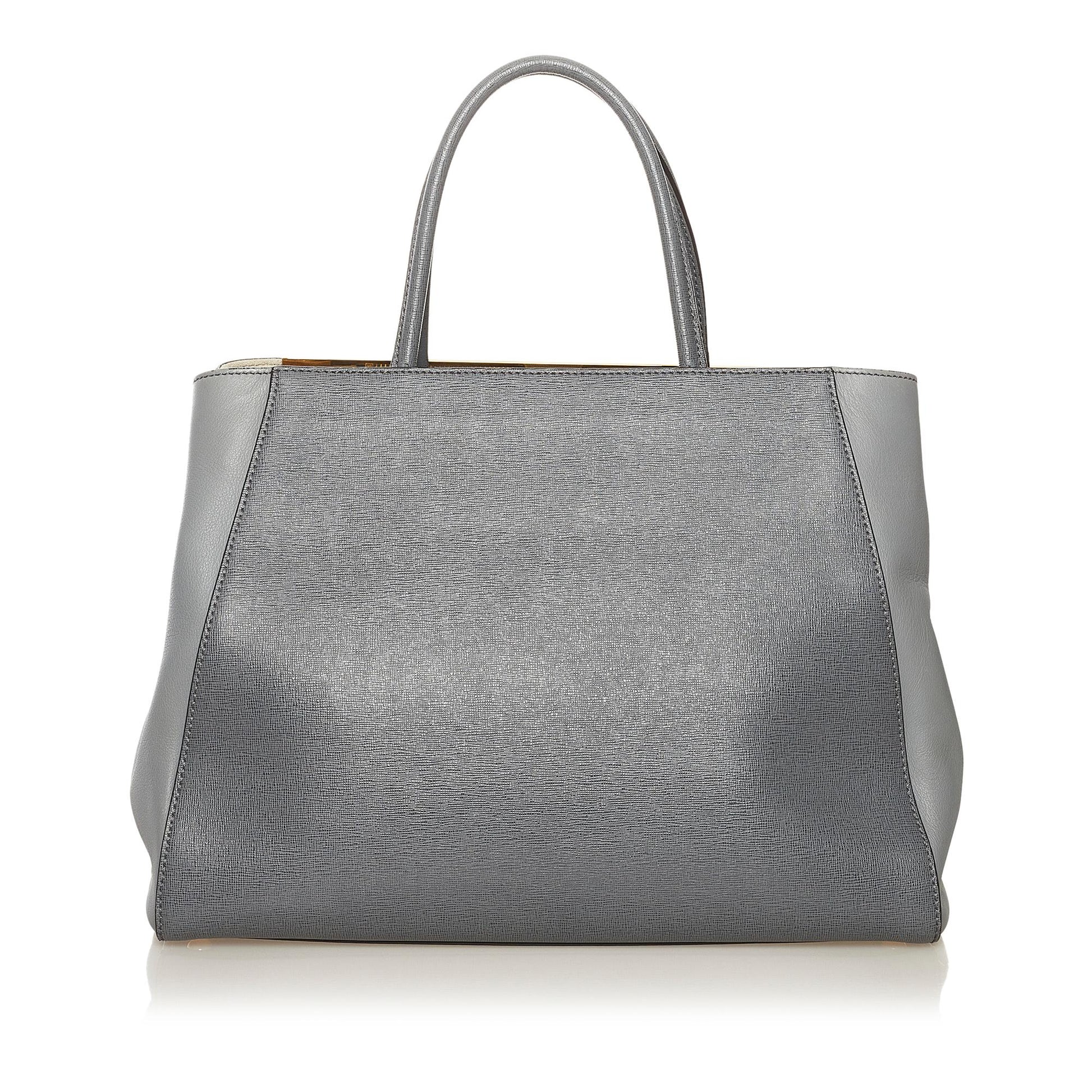 Fendi 2Jours Satchel Shg Leather Satchel Bag