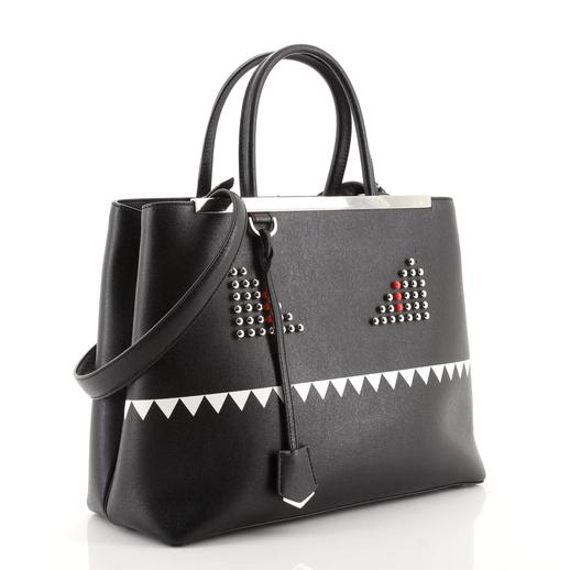 Fendi 2Jours Monster Bag Leather Medium Travel Bag