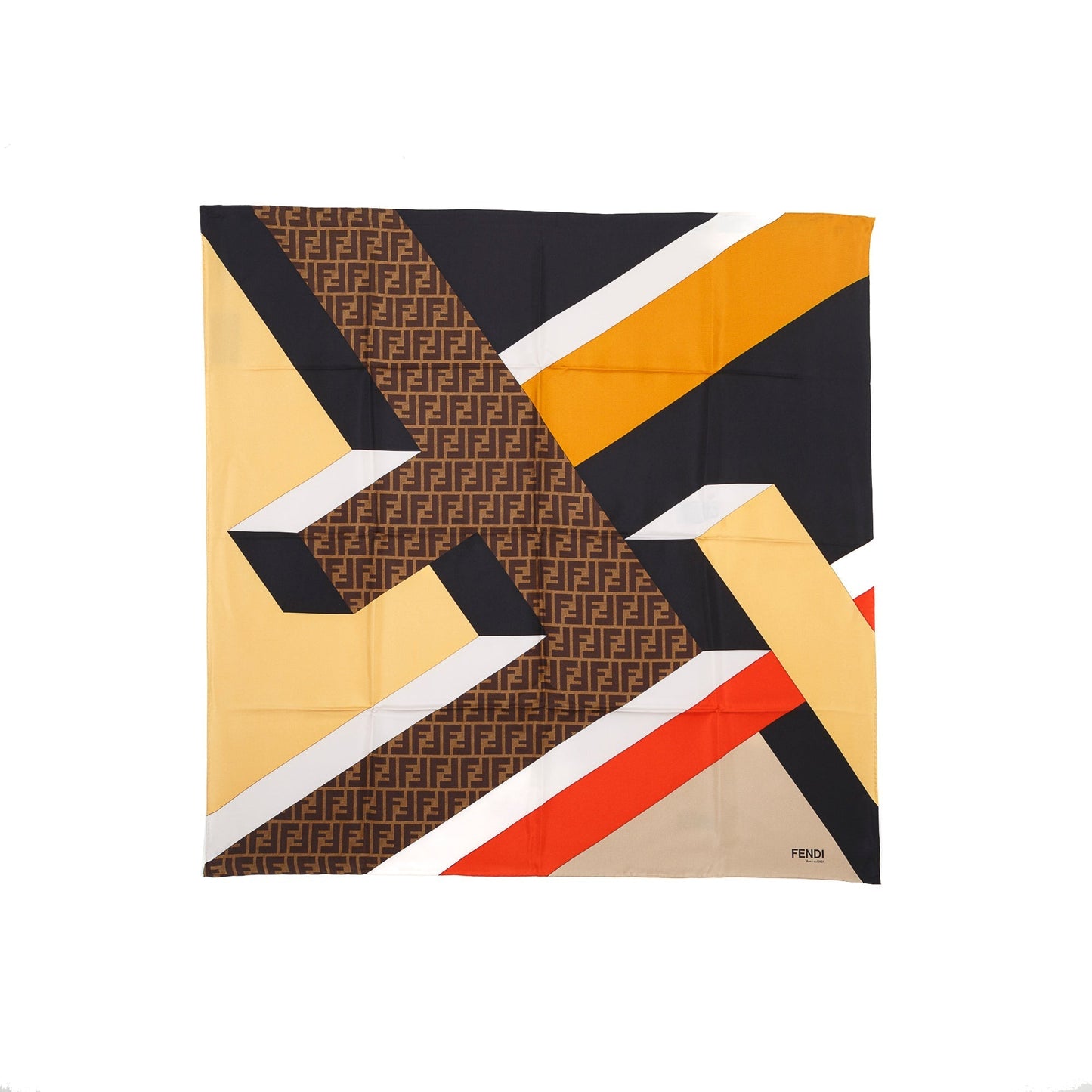 Fendi 3D Zucca Silk Twill Foulard Travel Bag