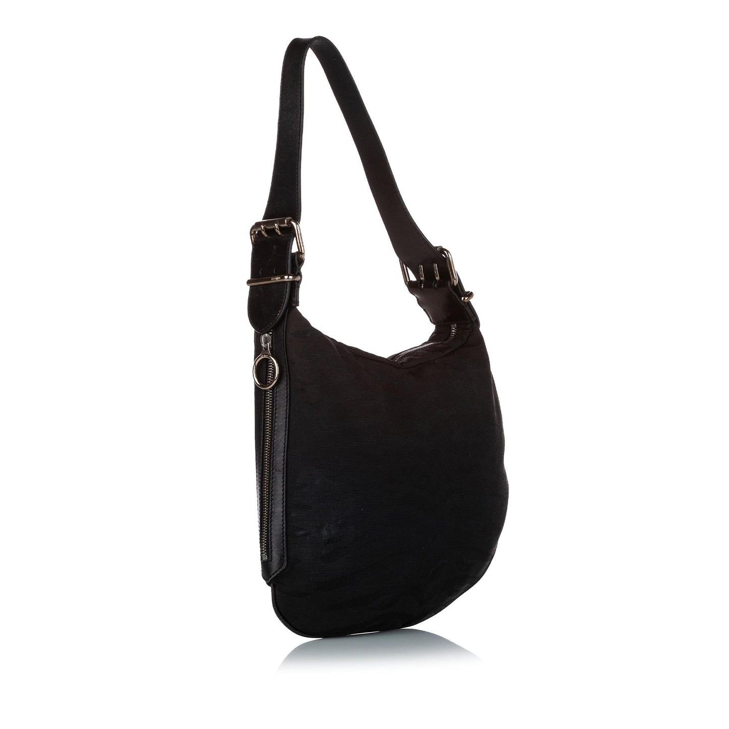 Fendi Animal Print Oyster Shoulder Bag Shg Canvas