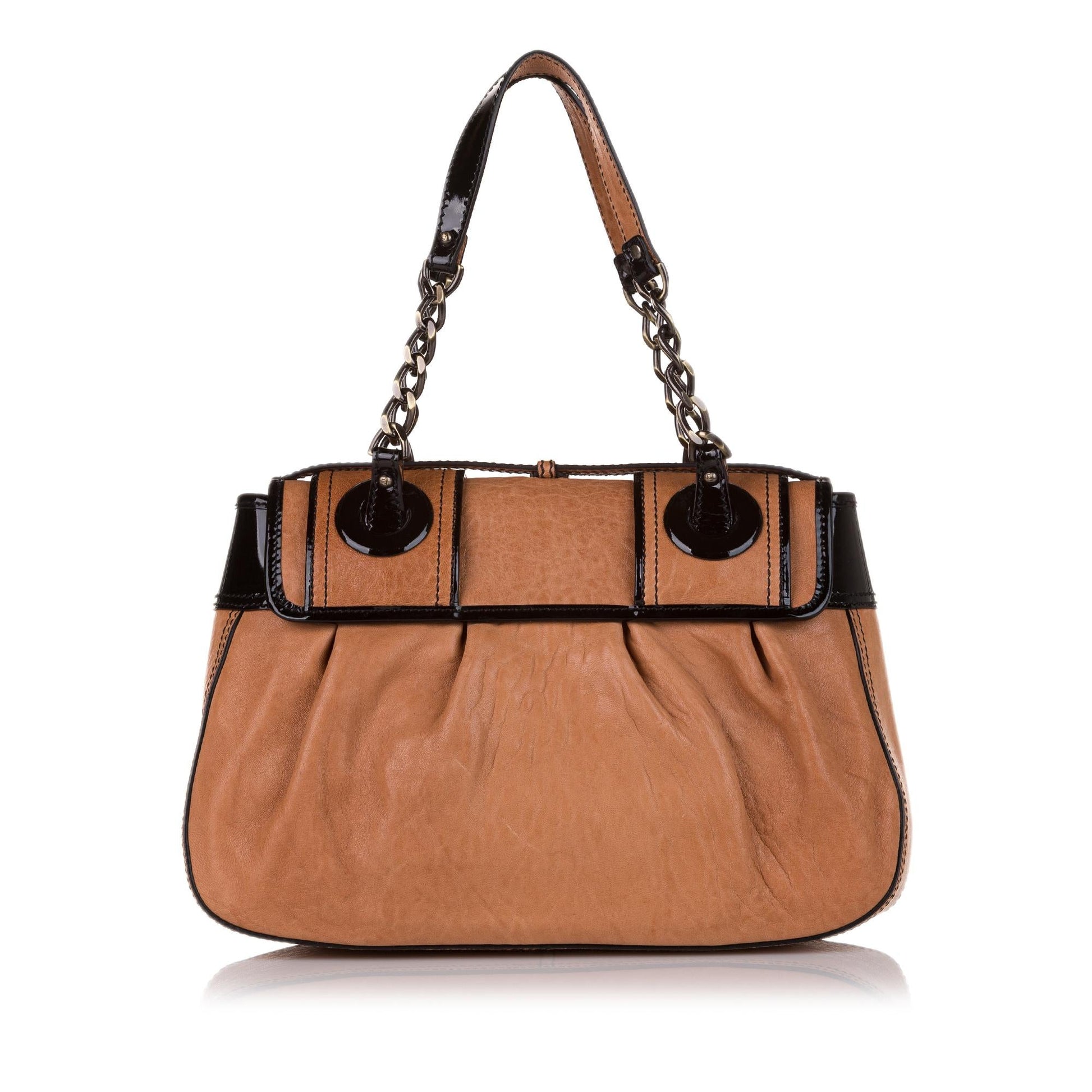Fendi Bag Handbag Shg Leather Satchel Bag
