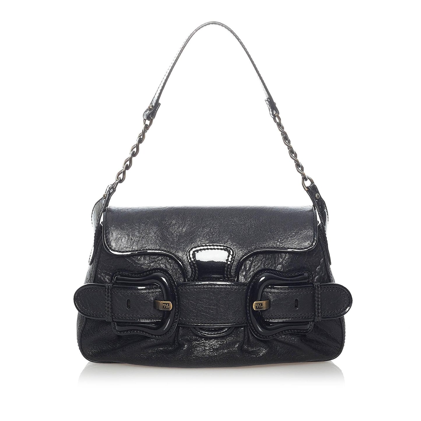 Fendi Bis Shoulder Bag Shg Leather