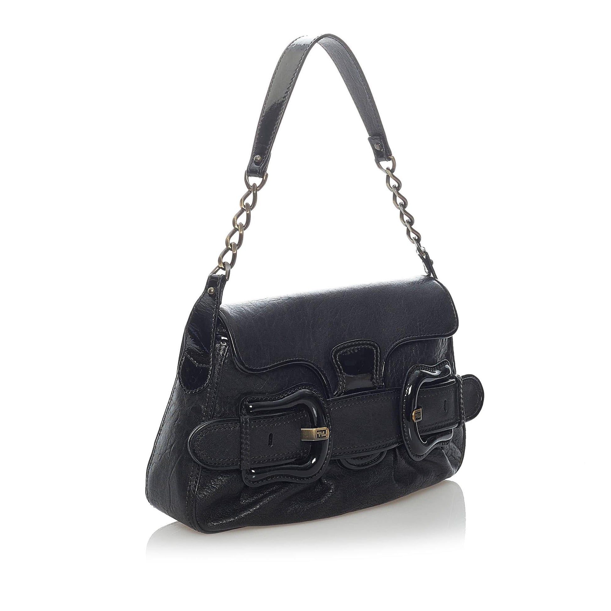 Fendi Bis Shoulder Bag Shg Leather