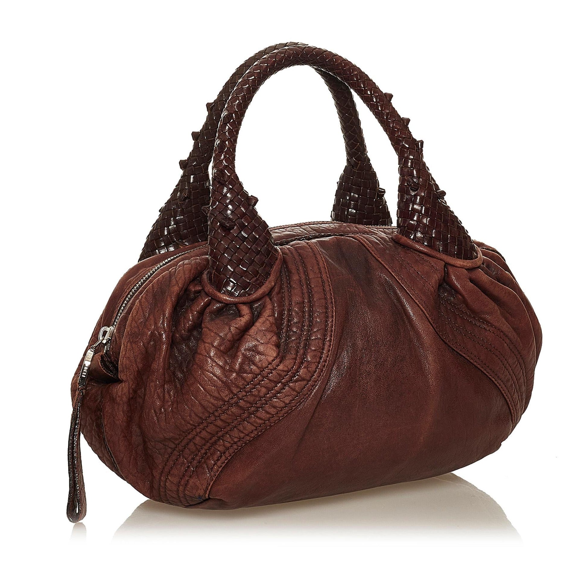 Fendi Spy Handbag Shg Leather Baby Satchel Bag