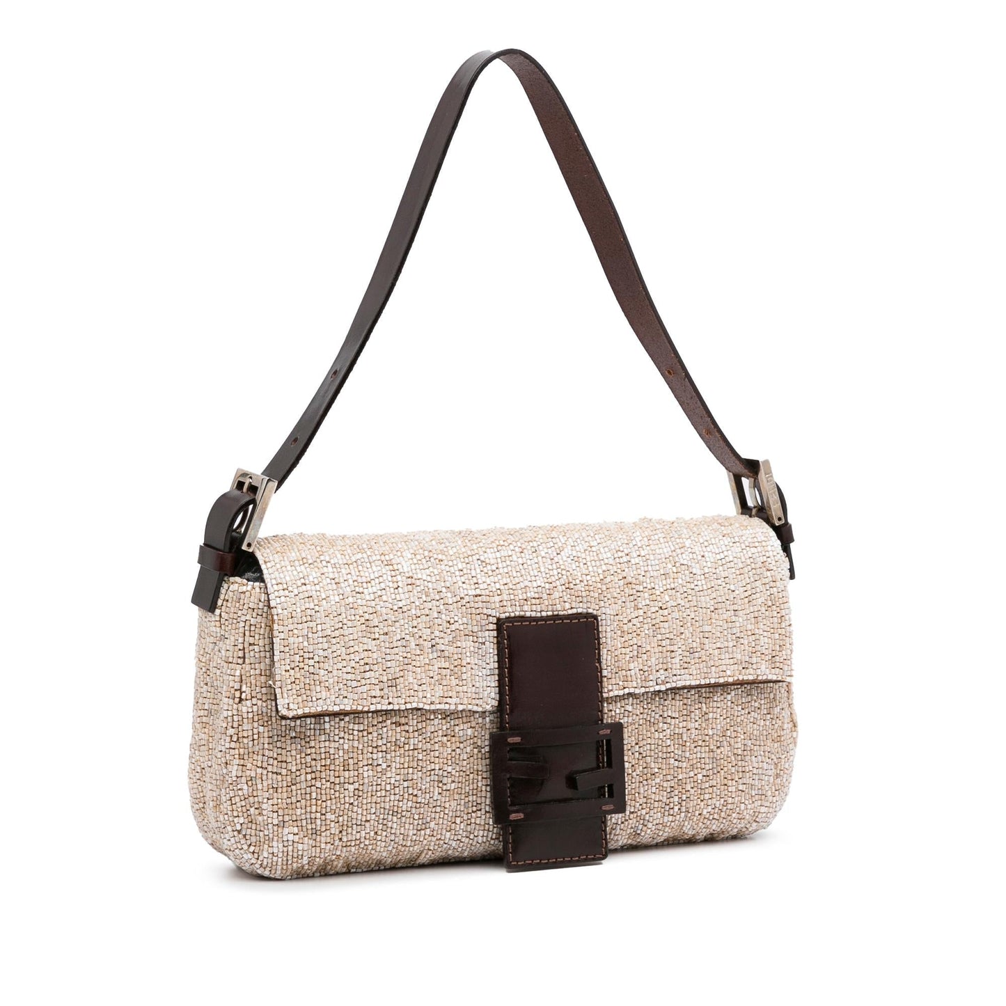 Fendi Beaded Baguette Shg F4Nxuf Handbag Shoulder Bag