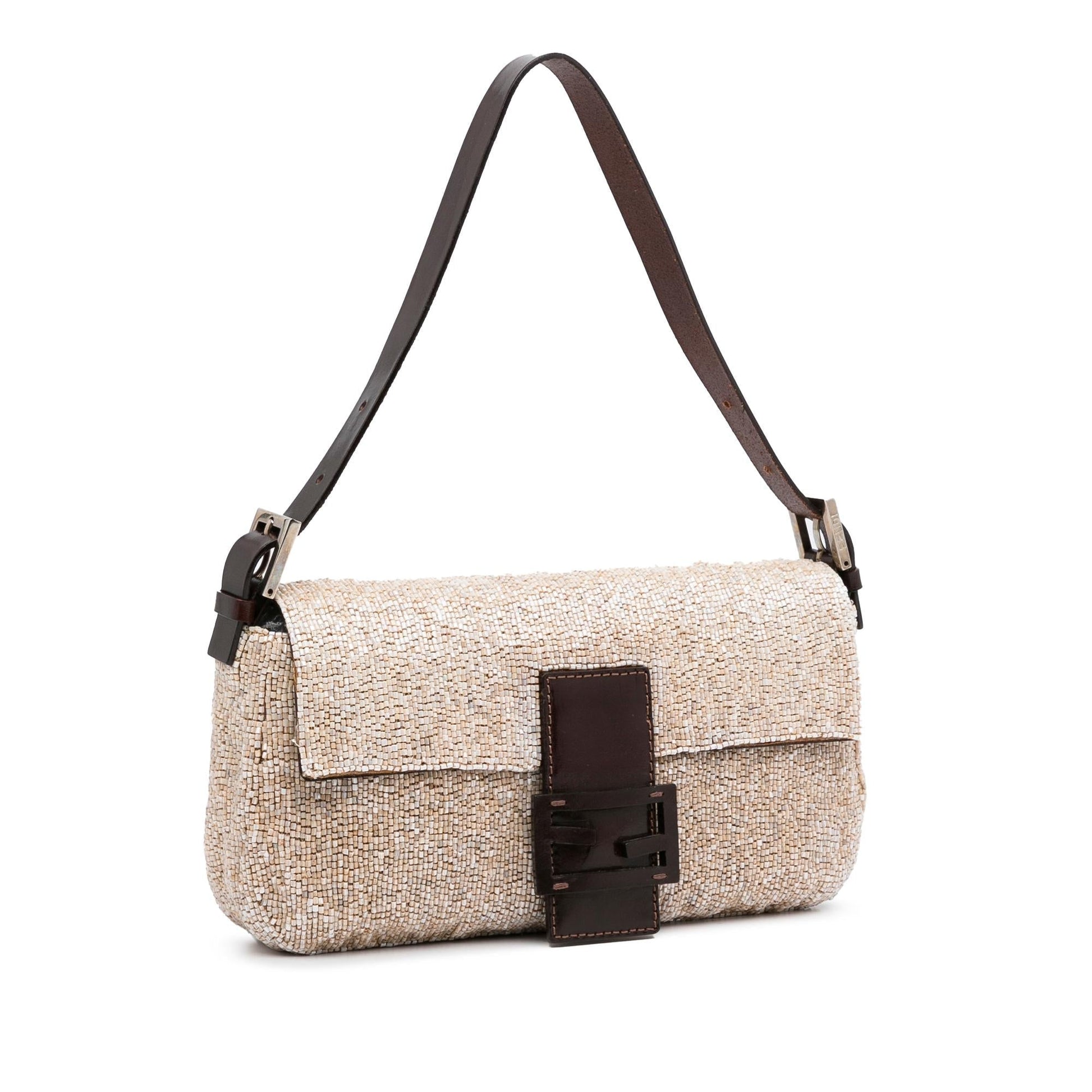 Fendi Beaded Baguette Shg F4Nxuf Handbag Shoulder Bag