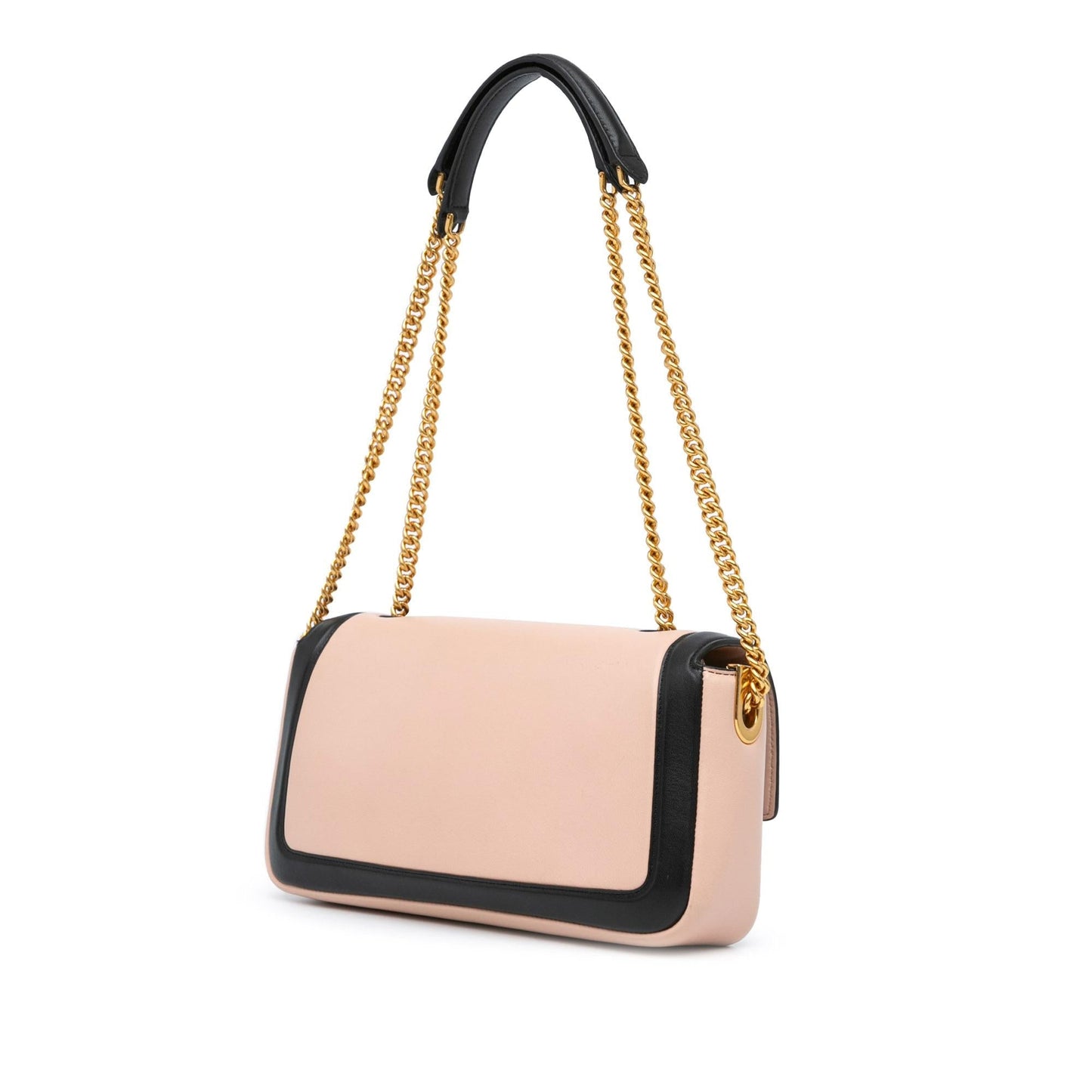 Fendi Bicolor Midi Baguette Shoulder Bag Leather Chain Midi Baguette 3