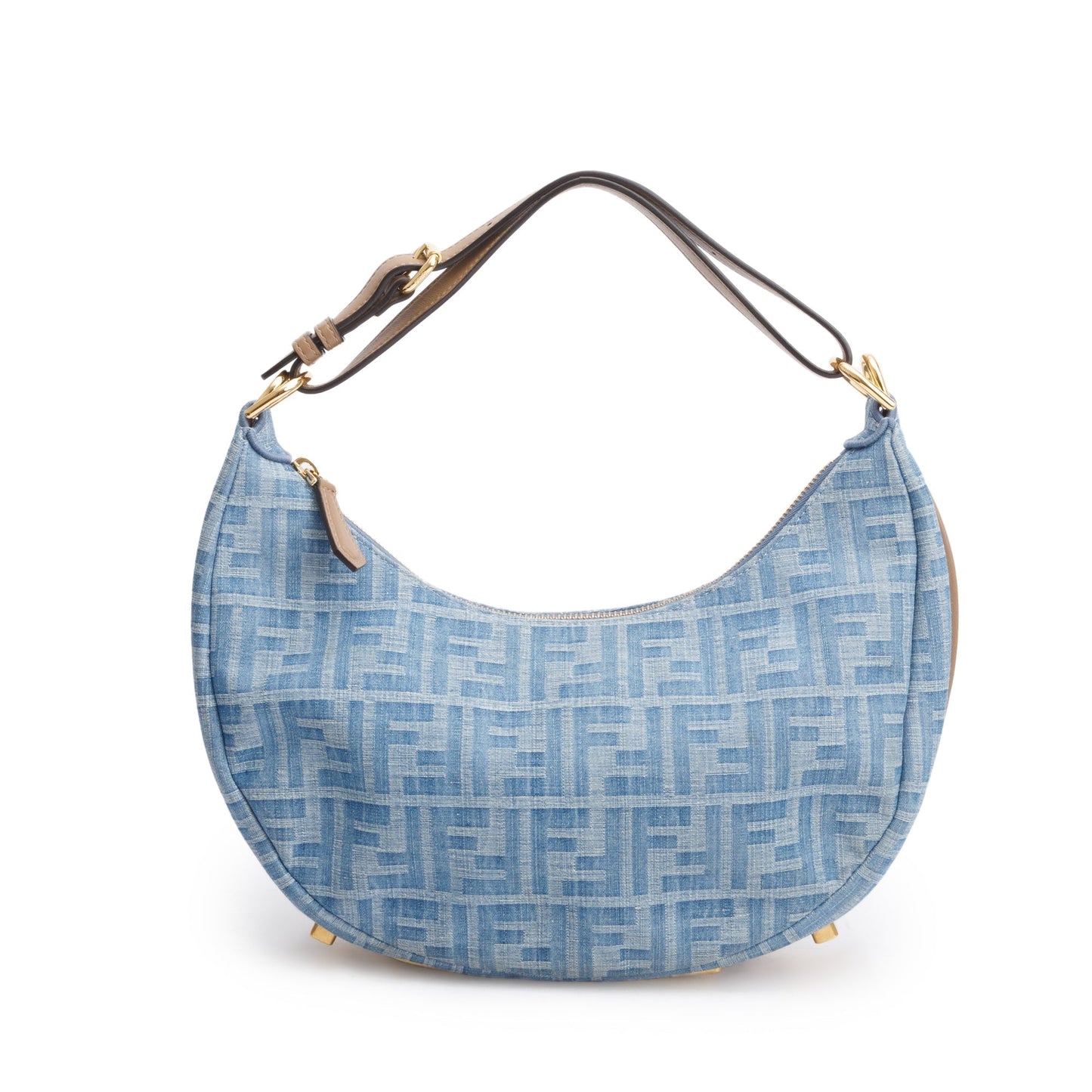 Fendi Ff graphy Bag Denim Blue Travel Bag