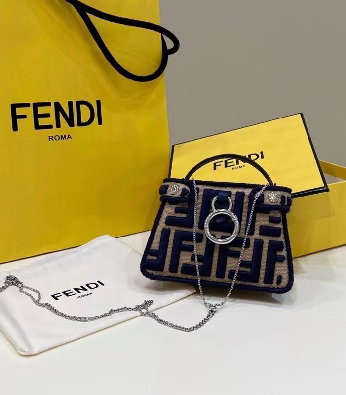 Fendi Peekaboo Bag Brown Mini Travel Bag