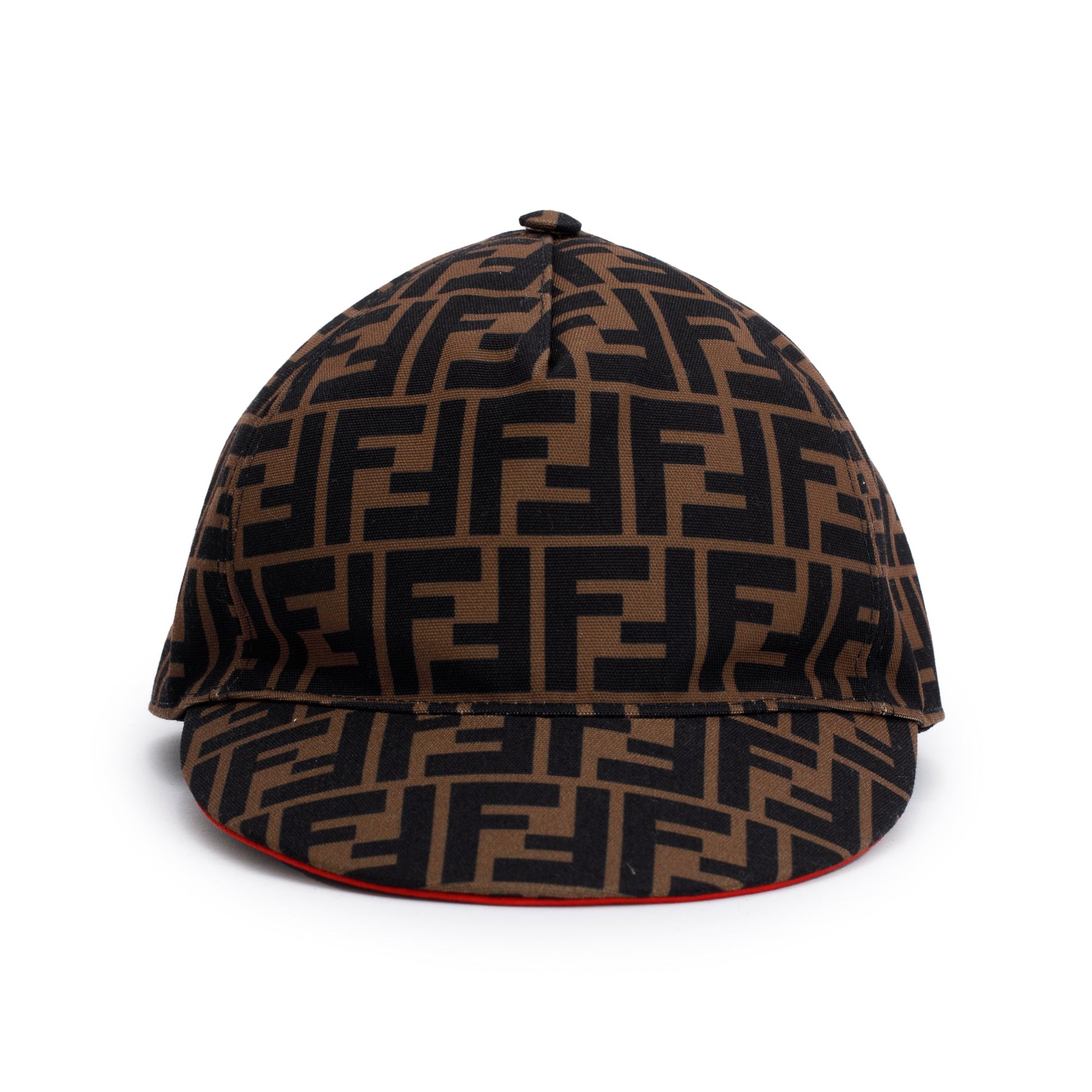 Fendi Zucca Ff Baseball Hat Size Travel Bag Brown