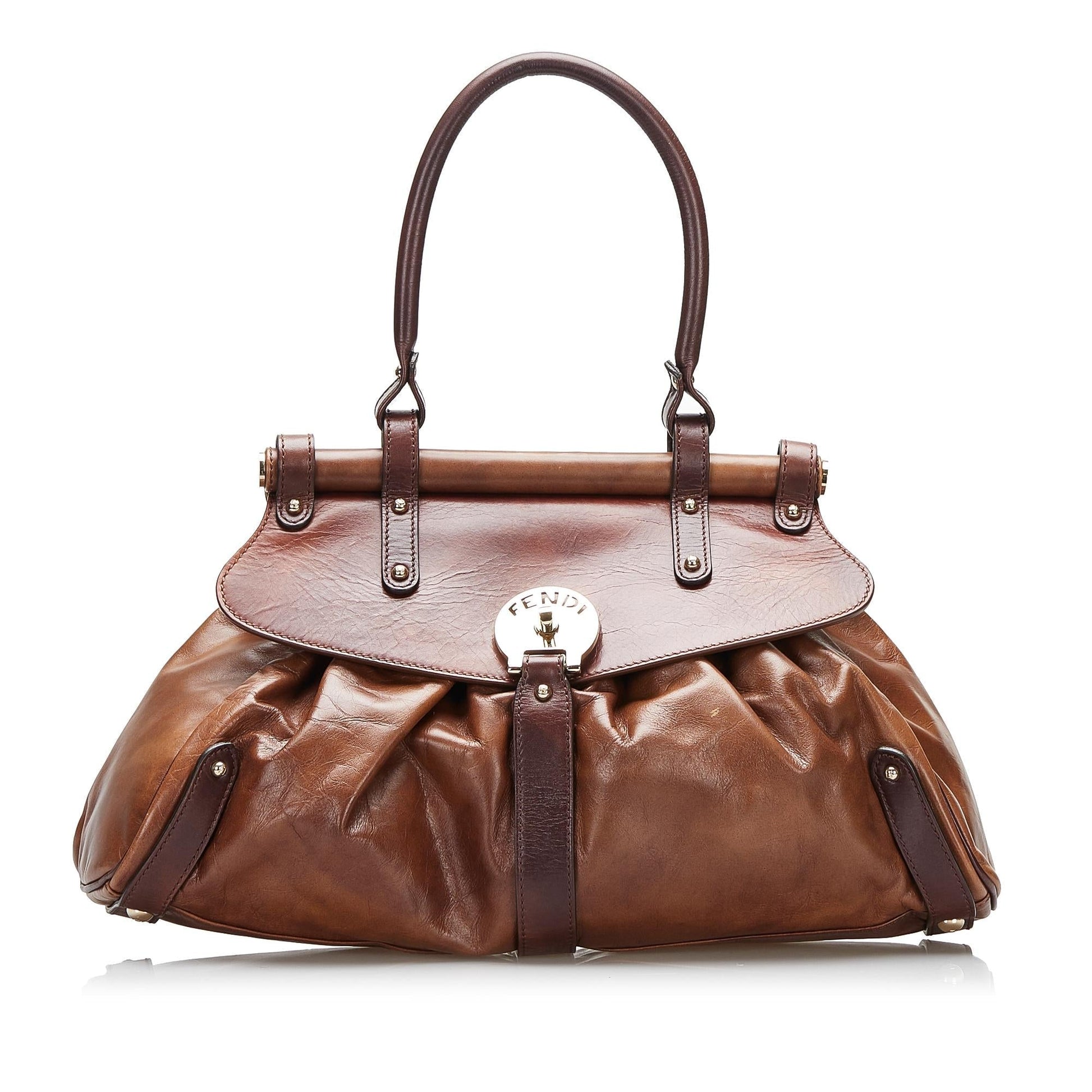 Fendi Calf Handbag Shg 0I003W Leather Calf Leather Satchel Bag