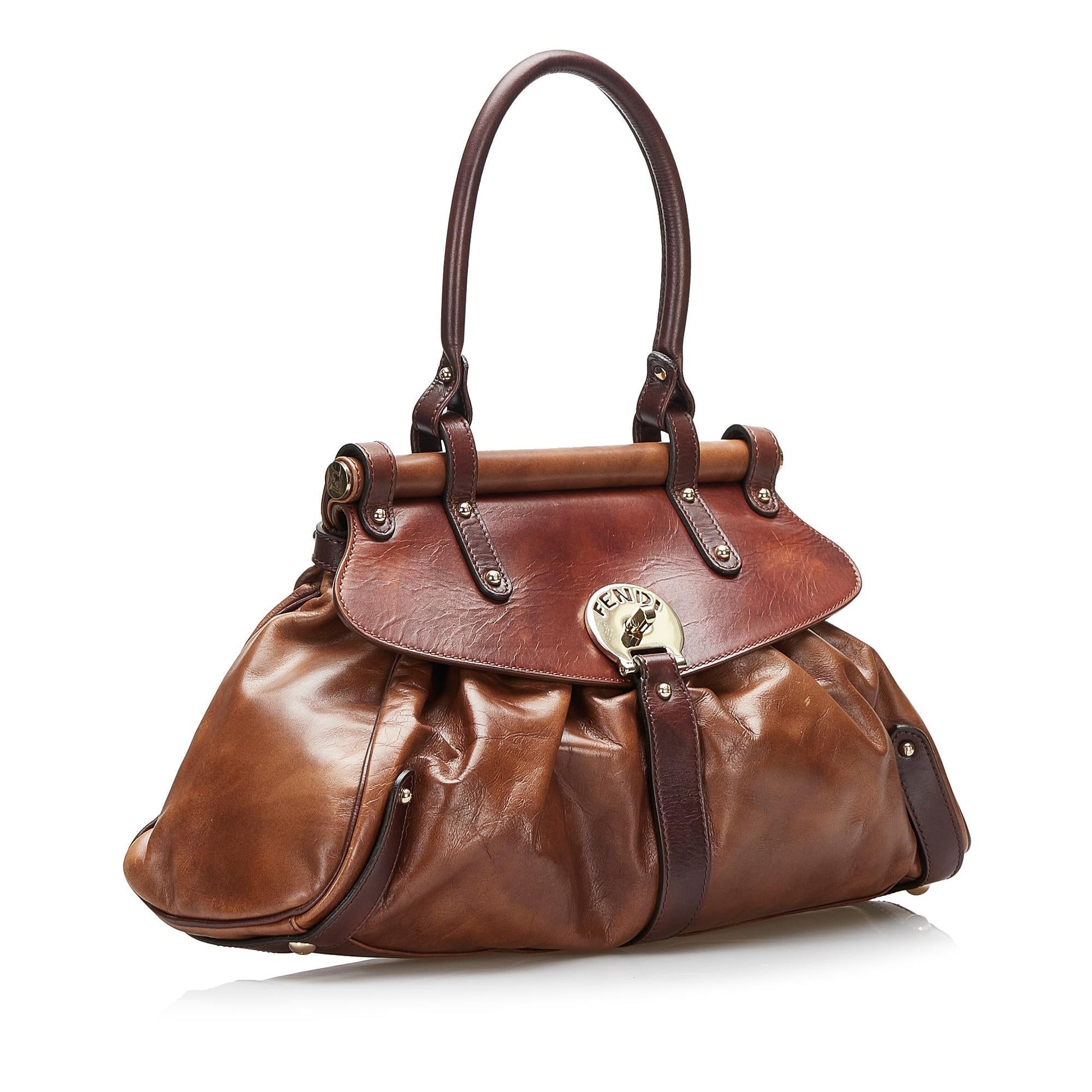 Fendi Calf Handbag Shg 0I003W Leather Calf Leather Satchel Bag