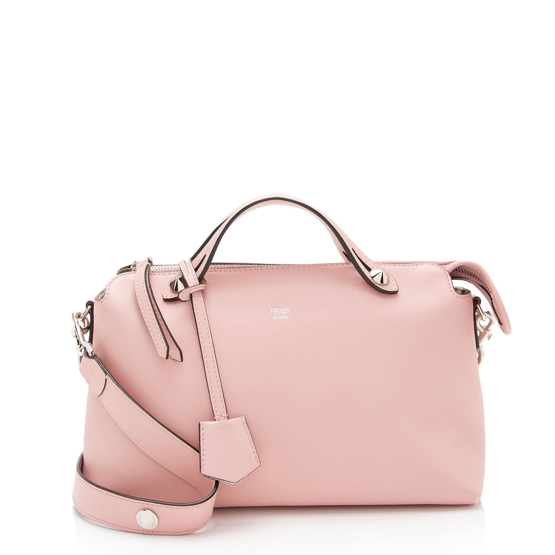 Fendi Calfskin By The Way Boston Bag Shf Sciyzu Medium Satchel Bag