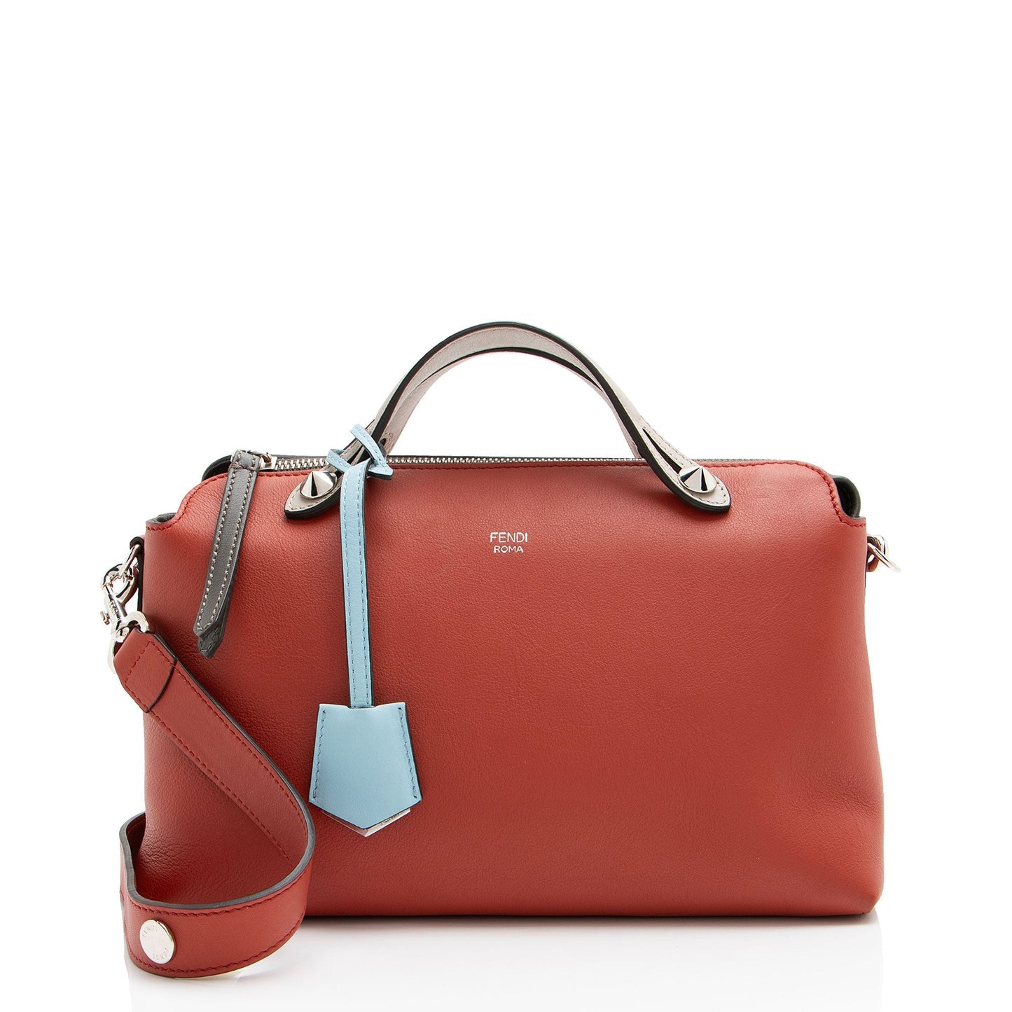 Fendi Calfskin By The Way Boston Bag Small Satchel Bag Bag Shf Ea1Qrk